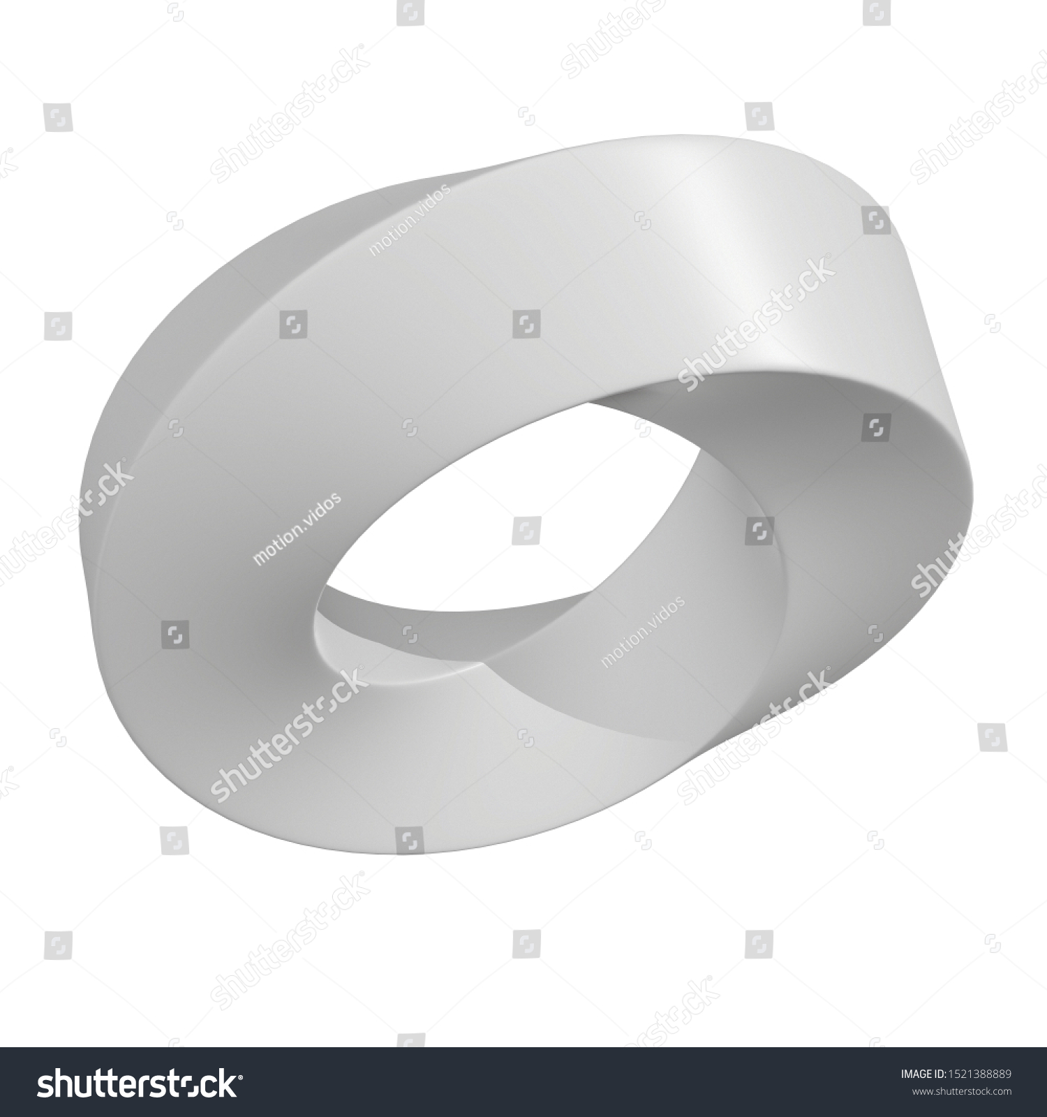 Mobius Strip Ring Sacred Geometry Spatial Stock Illustration 1521388889