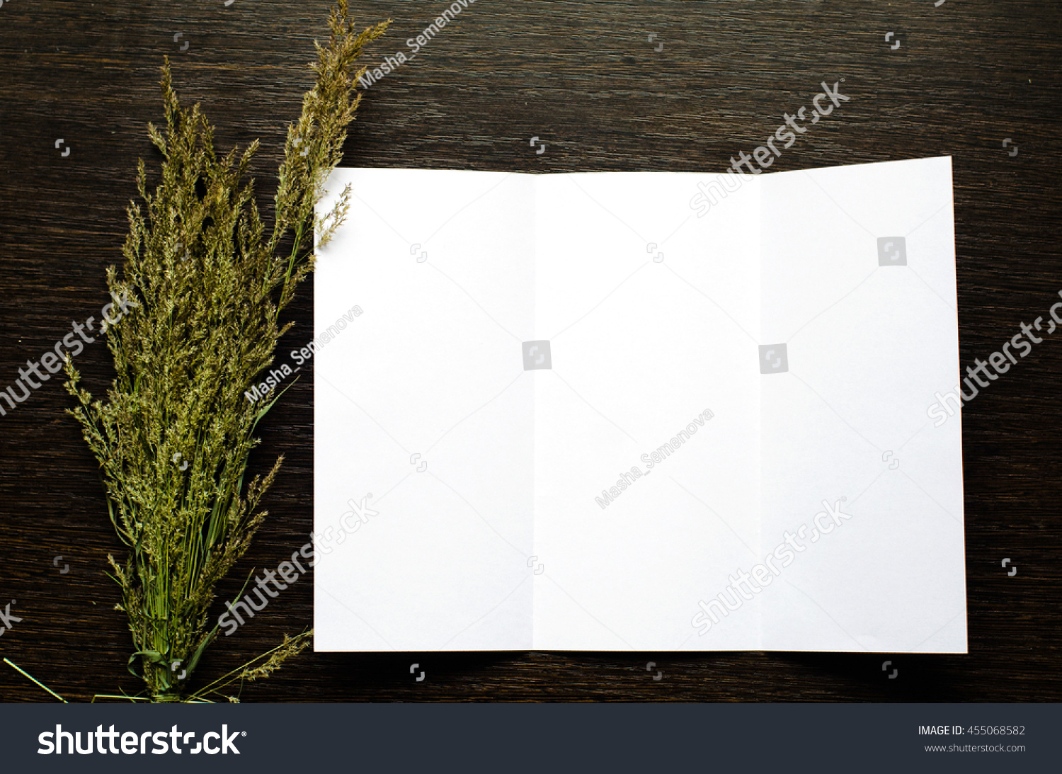 Download Mockup Business Trifold Brochure Herbs On Stock Photo Edit Now 455068582 PSD Mockup Templates