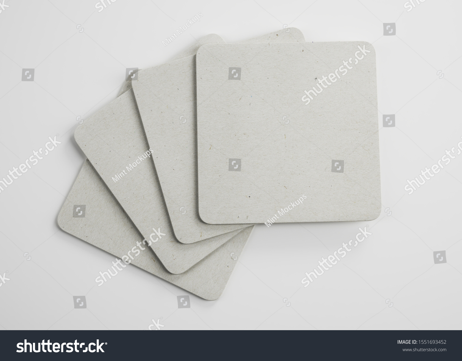 plain white drink coasters