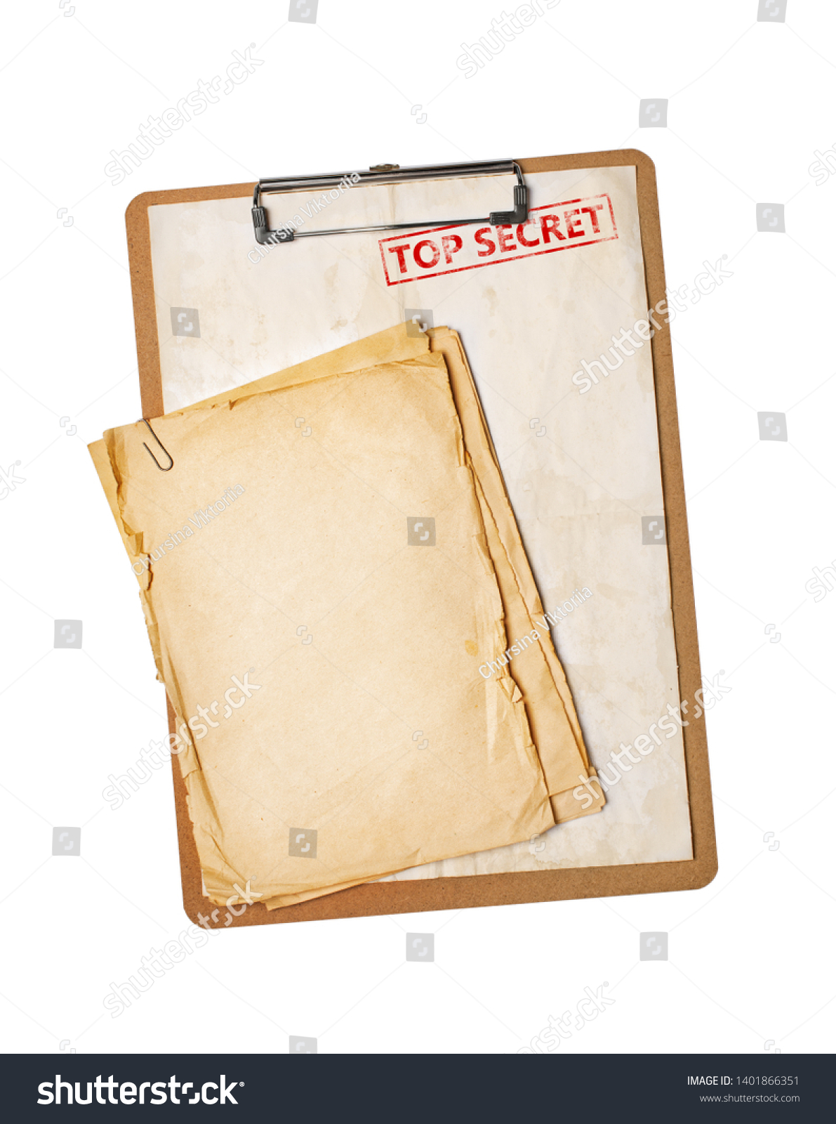 Download Mockup Empty Old Vintage Top Secret Stock Photo Edit Now 1401866351