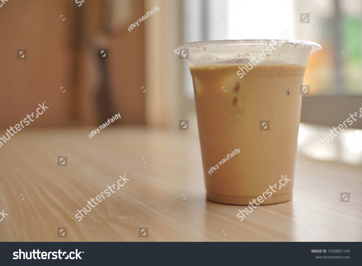 Download Mockup Iced Coffee Milk Plastic Cup Stock Photo Edit Now 1539801149