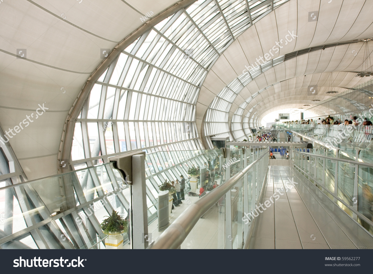 Modern Airport Interior Stock Photo 59562277 : Shutterstock