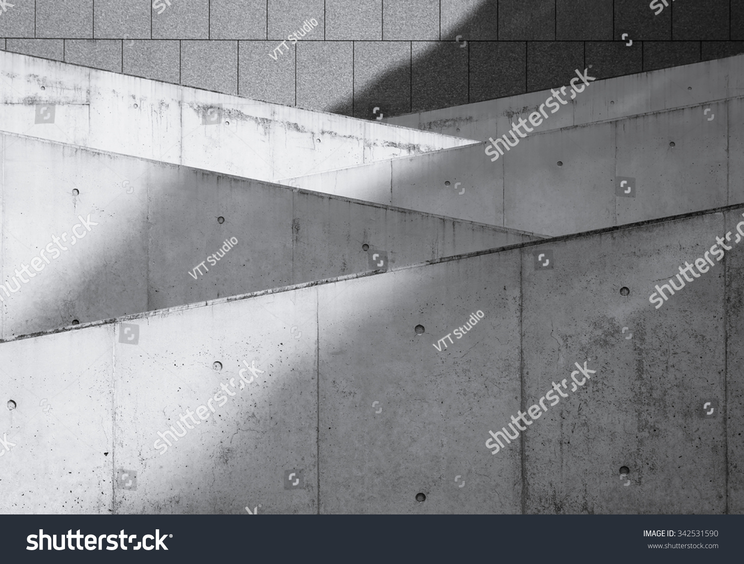 Modern Architecture Details Structure Concrete Wall Stock Photo ...