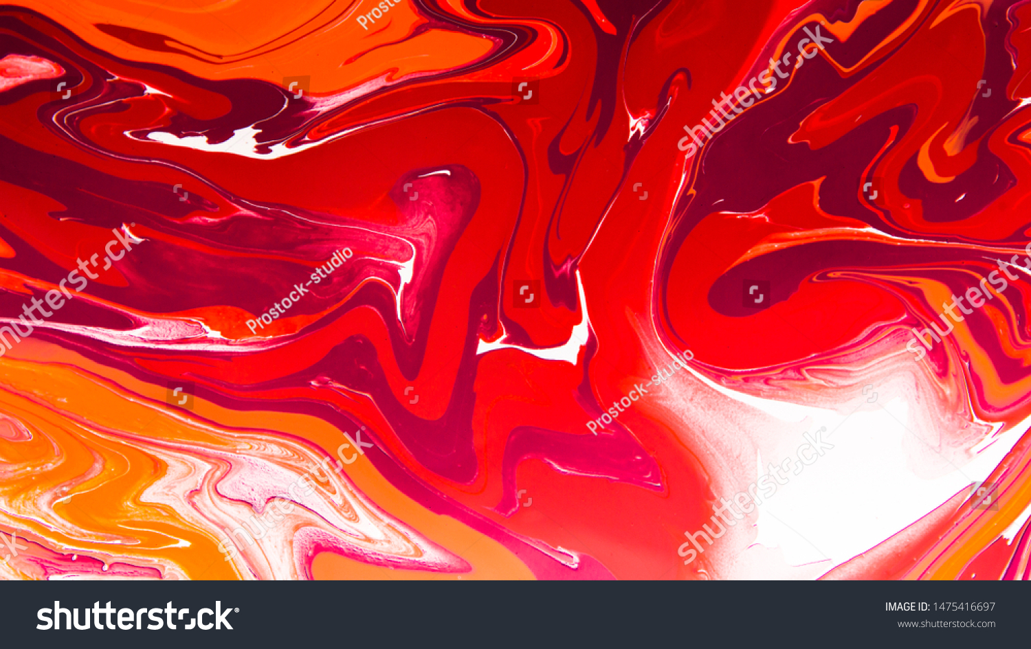 Modern Art Red Abstract Stains Acrylic Stock Illustration 1475416697 ...