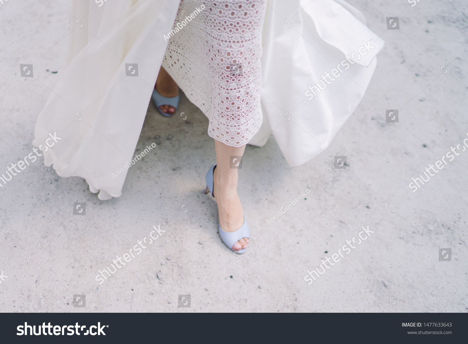 Modern Bridal Fashion Closeup Brides White Stock Photo Edit Now
