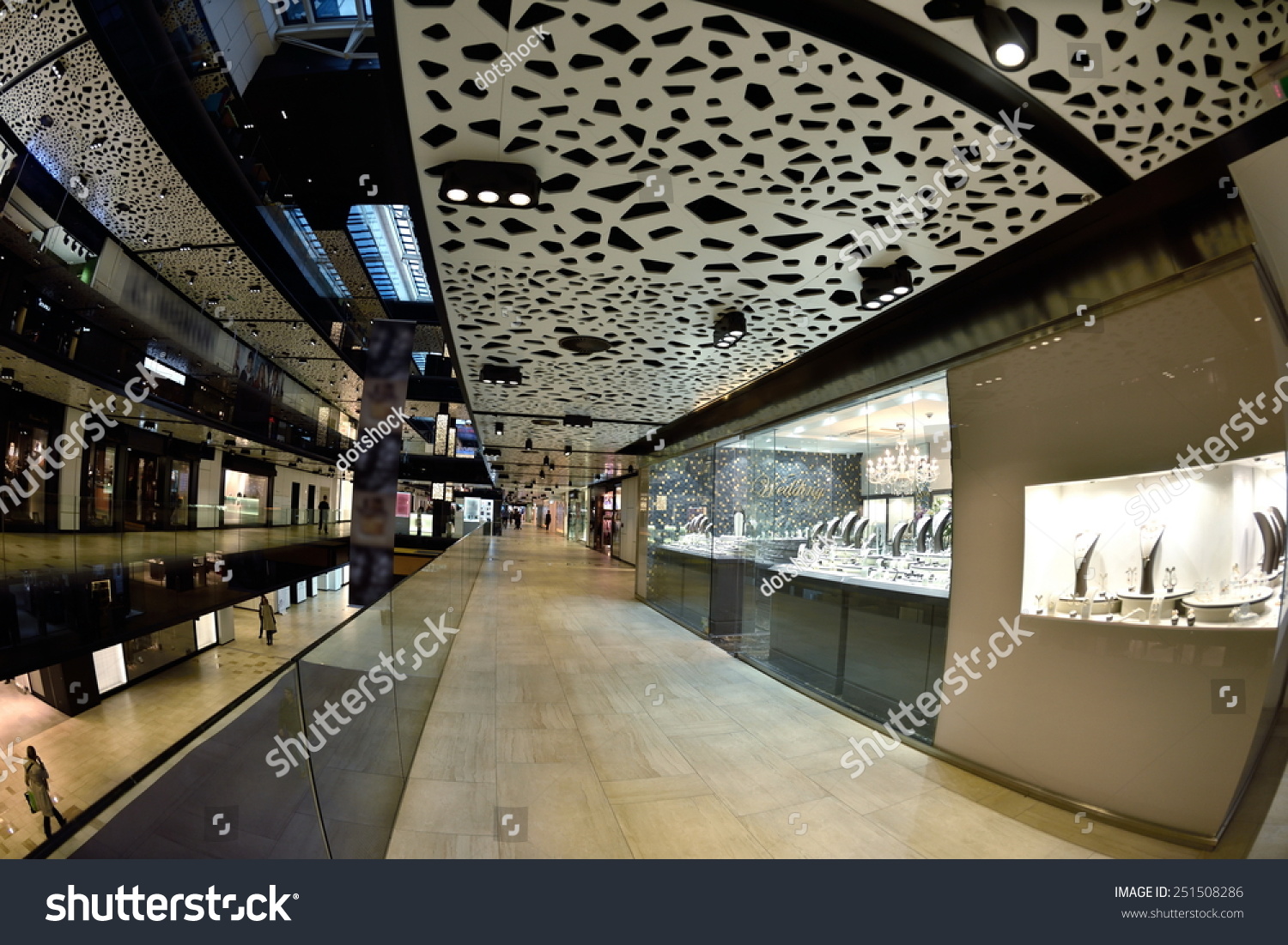 Modern Bright Shopping Mall Indoor Architecture Stock Photo Edit Now 251508286