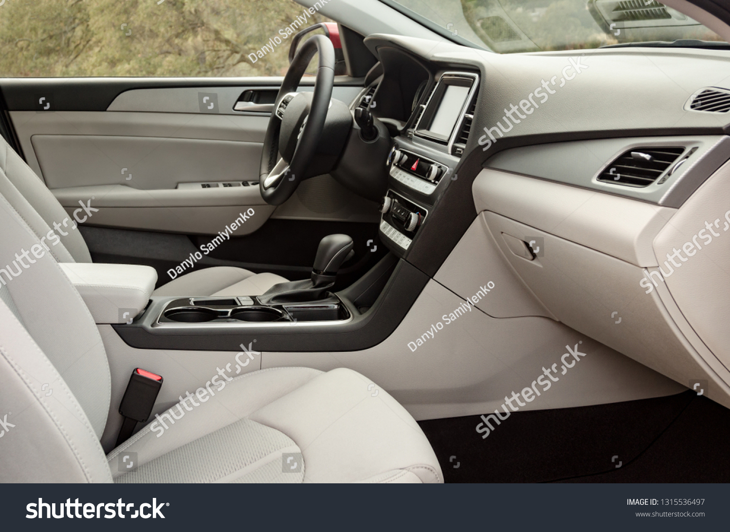 Modern Car Interior Details Passenger Side Stock Photo Edit