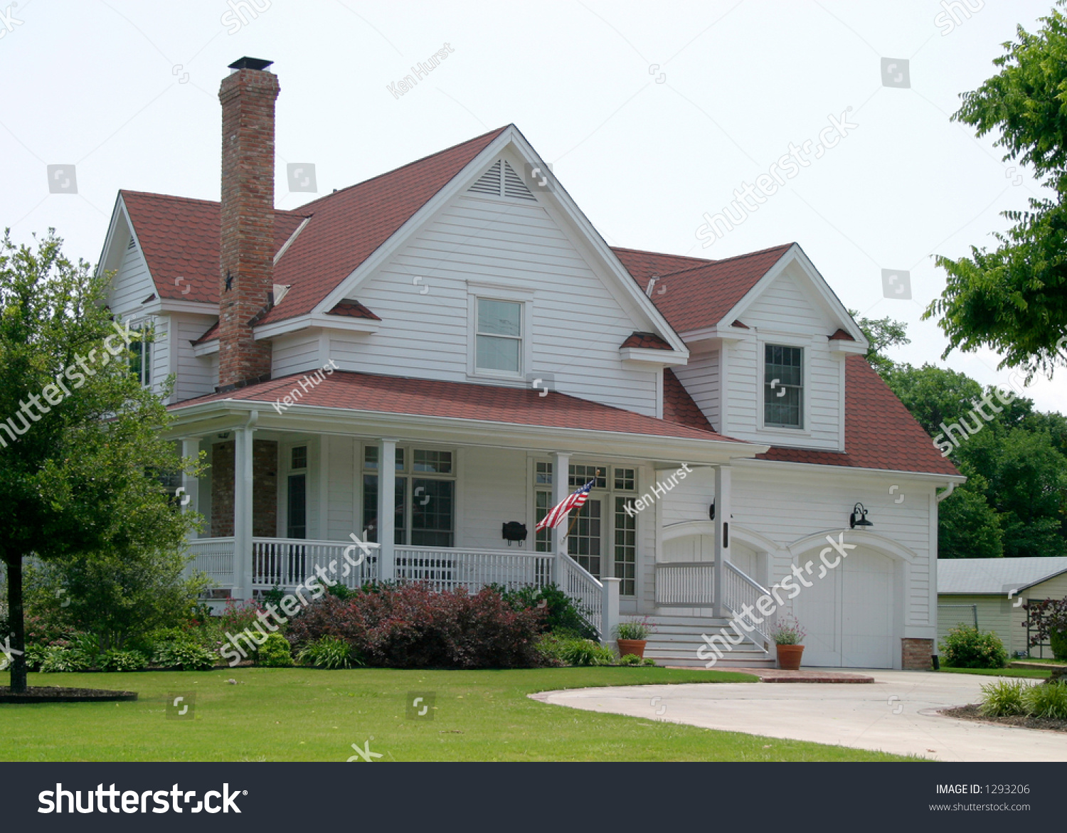 Modern Classic New Old House Design Stock Photo 1293206 Shutterstock