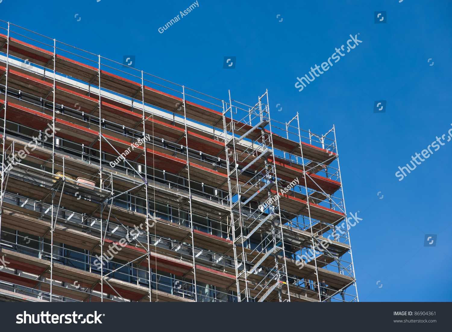 Modern Commercial Building Under Construction Stock Photo 86904361 ...