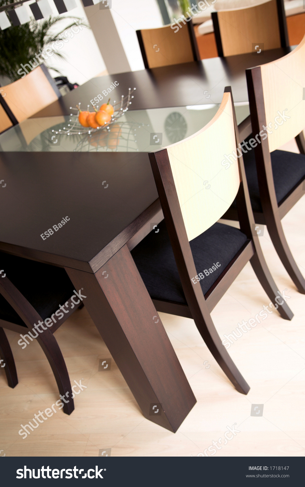 Modern Dining Table Stylish House Stock Photo 1718147 - Shutterstock