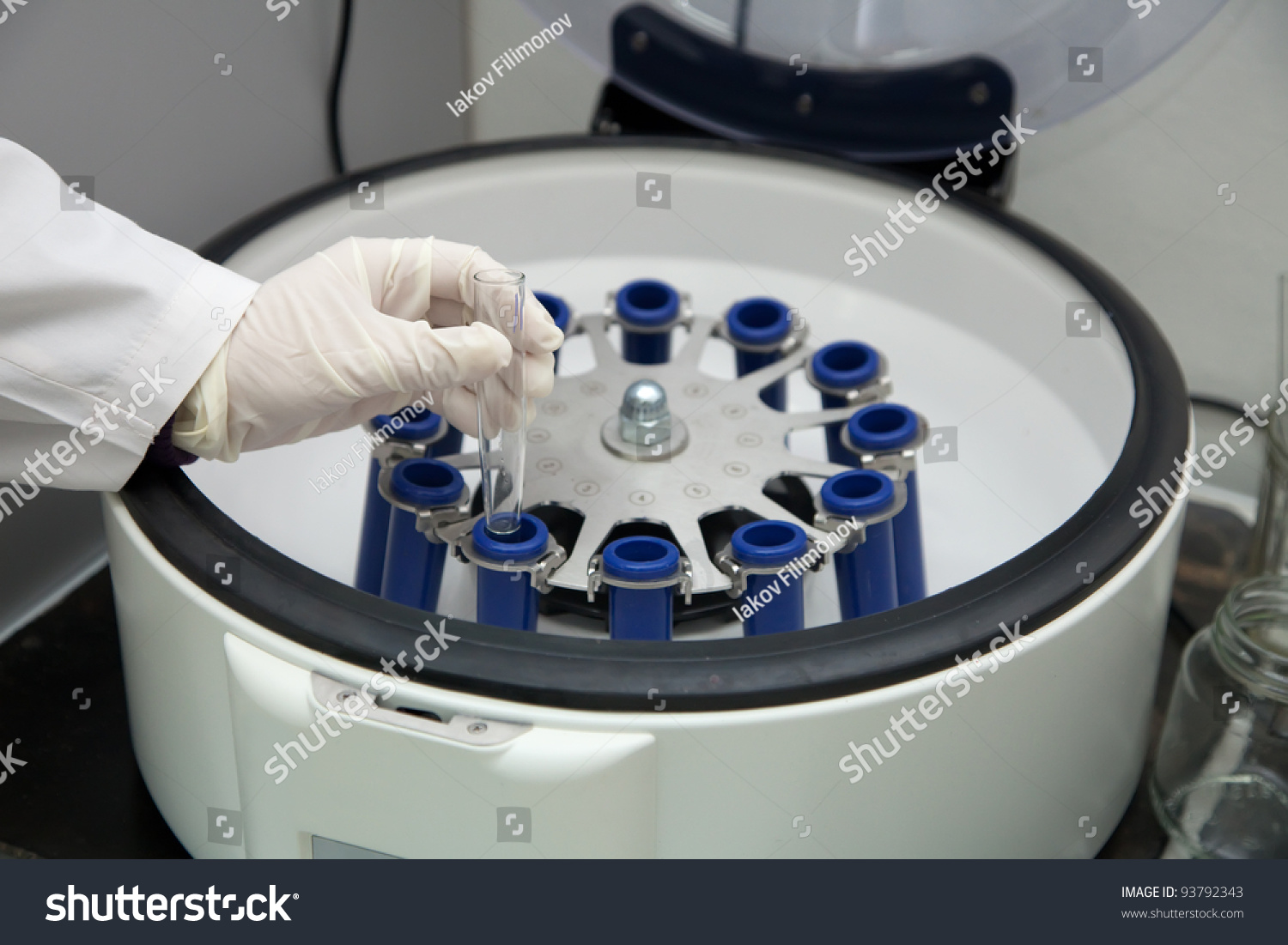 Modern Electronic Blood Centrifuge Medical Clinic Stock Photo 93792343 ...