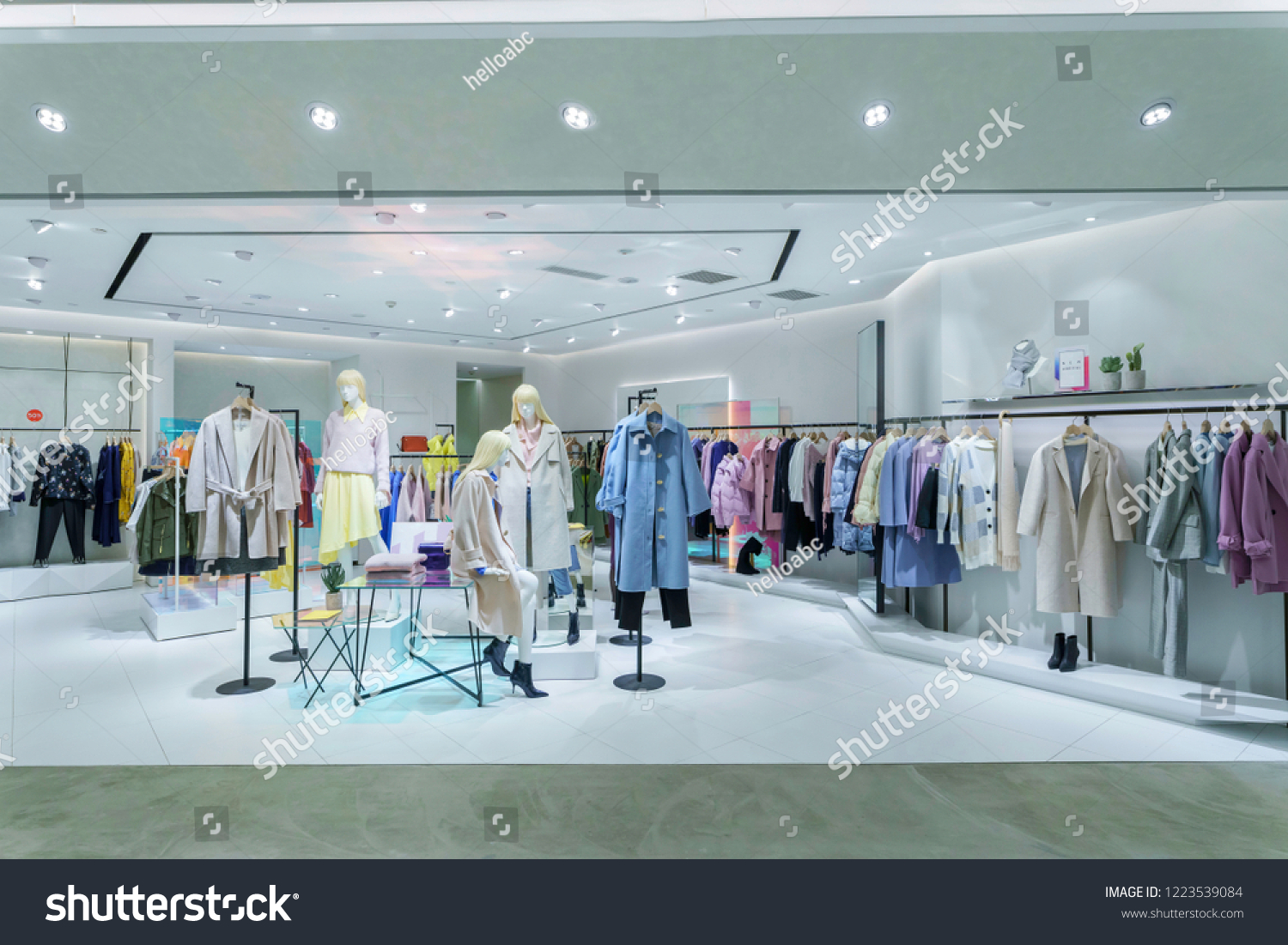 Modern Fashion Storefront Shopping Mall Stock Photo (Edit Now) 1223539084