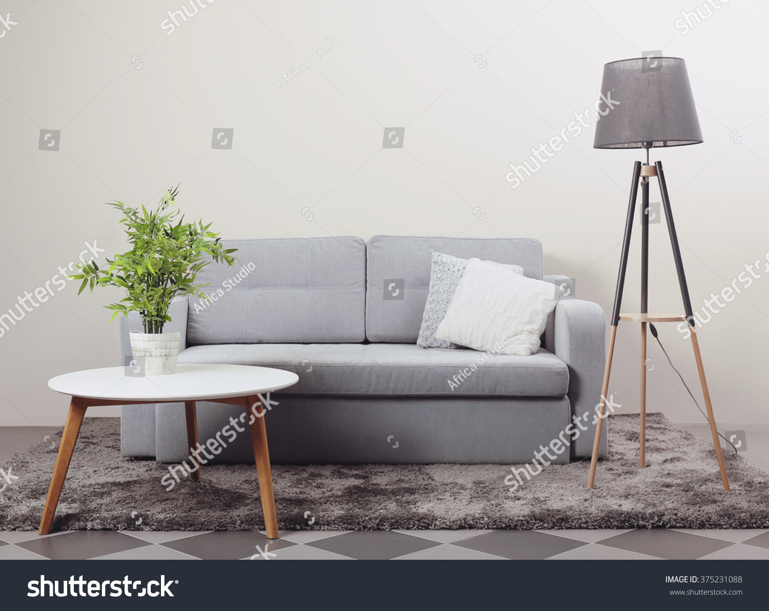 Modern Furniture In The Room Stock Photo 375231088 : Shutterstock