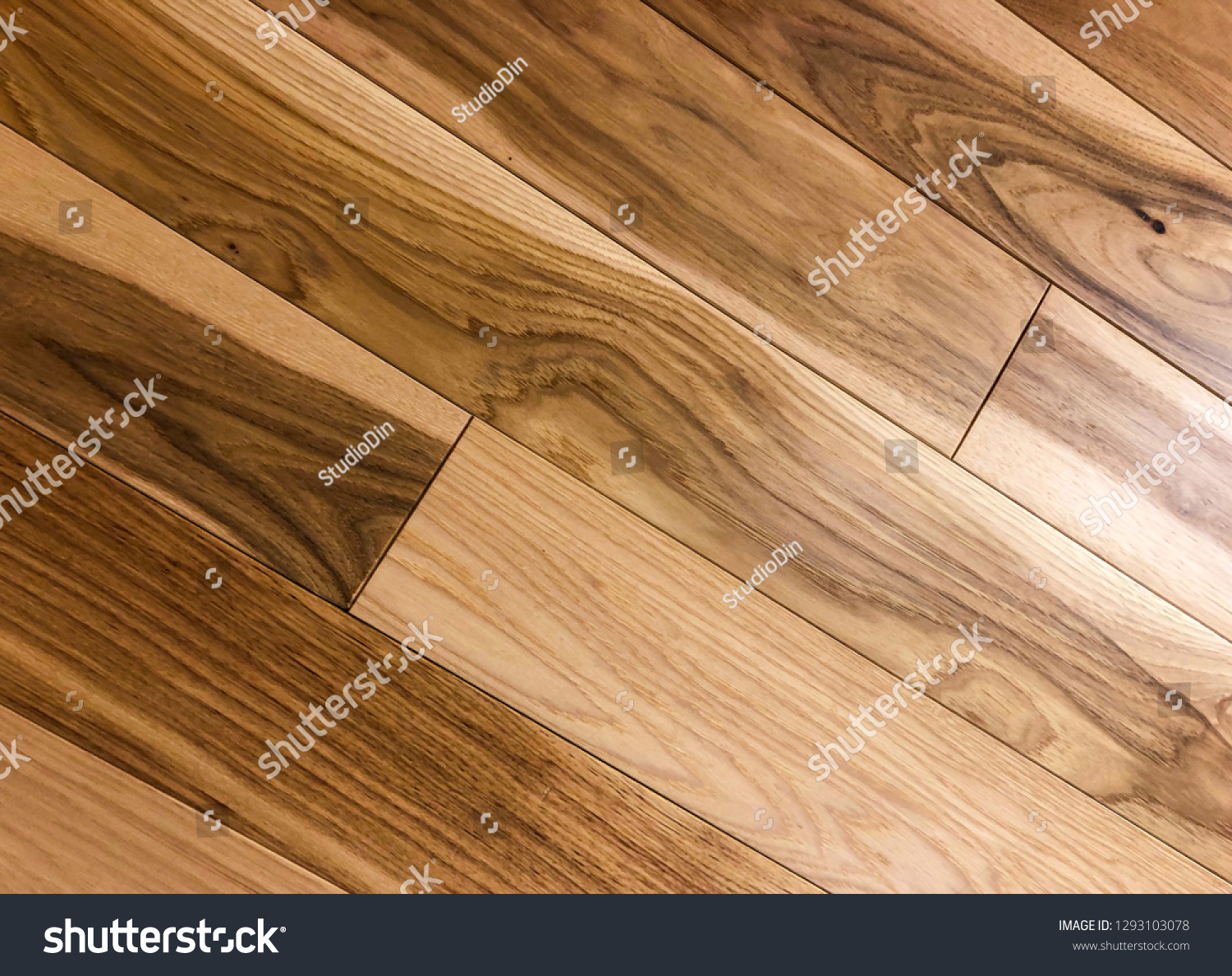 Modern Hardwood Floor Just Installed Made Stock Photo Edit Now