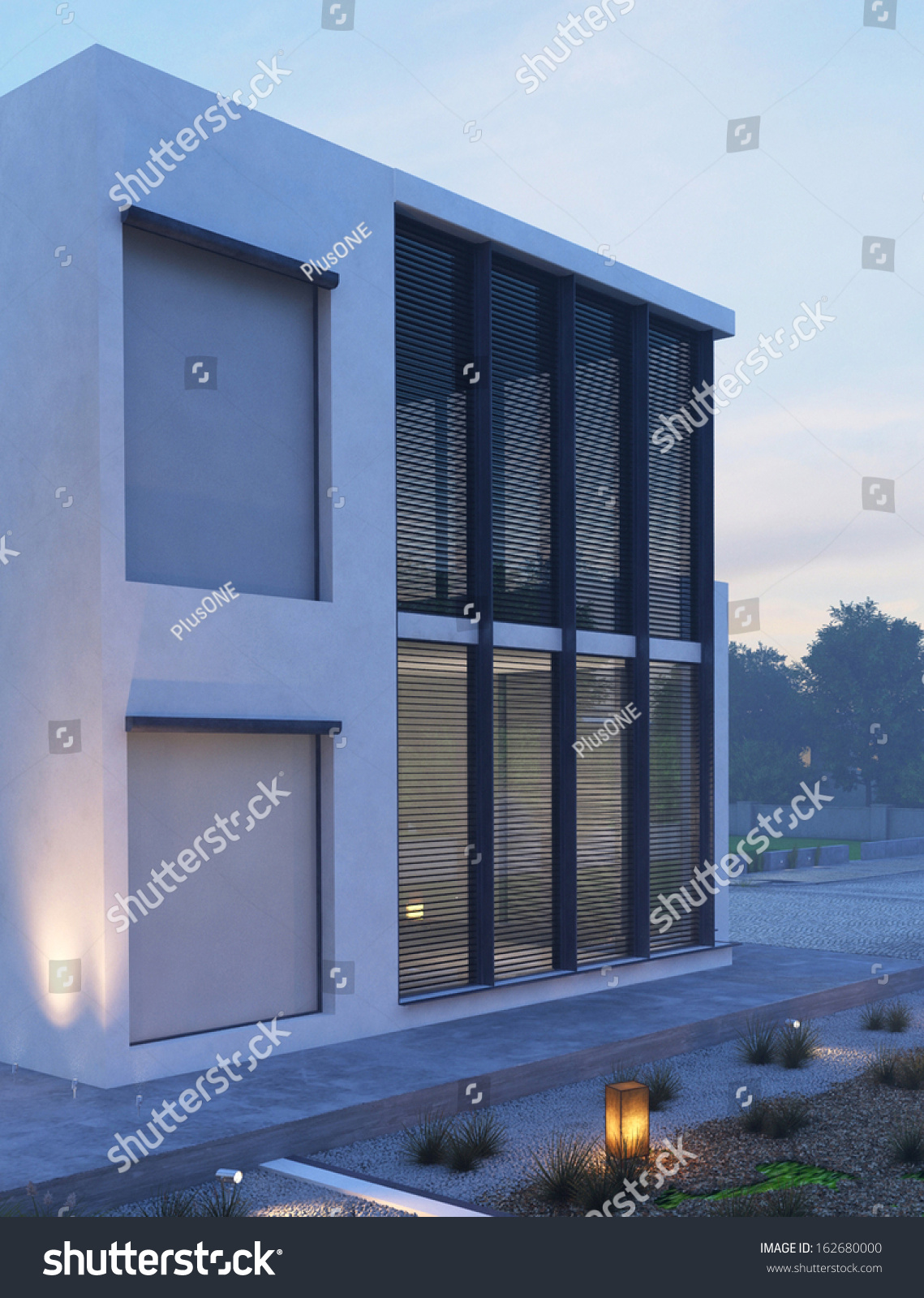 modern house exterior lighting