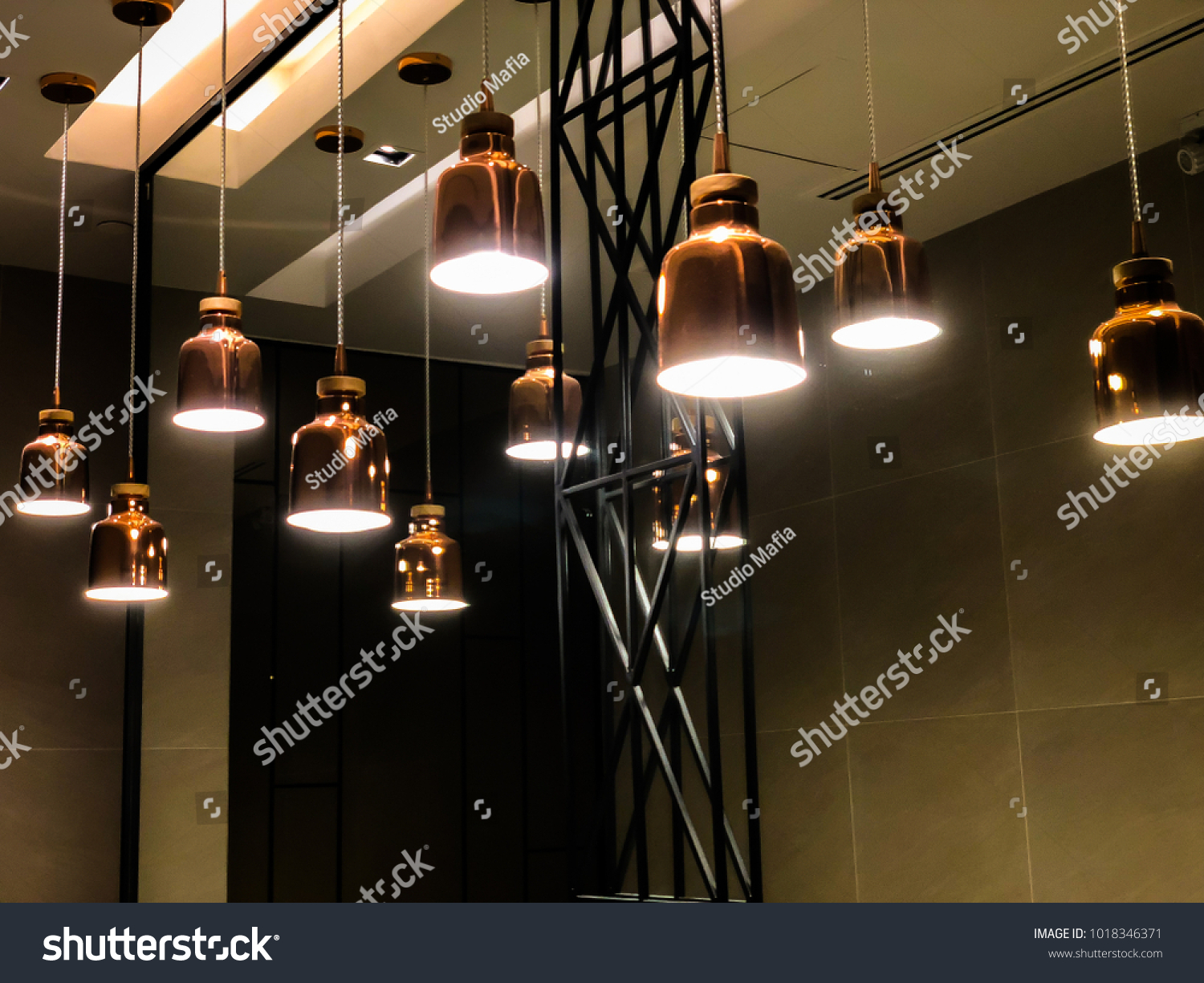 Modern Industrial Loft Style Ceiling Lamp Stock Photo Edit Now