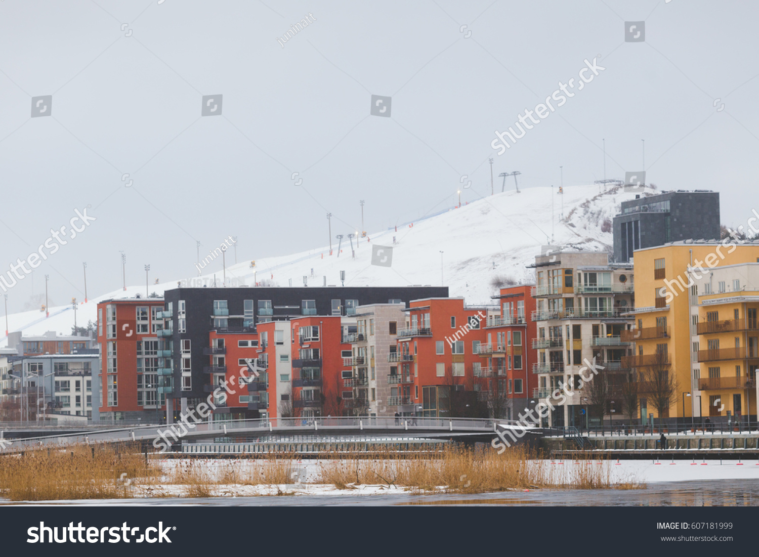 Modern Living District Hammarby Sjostad Stockholm Stock Photo Edit Now 607181999