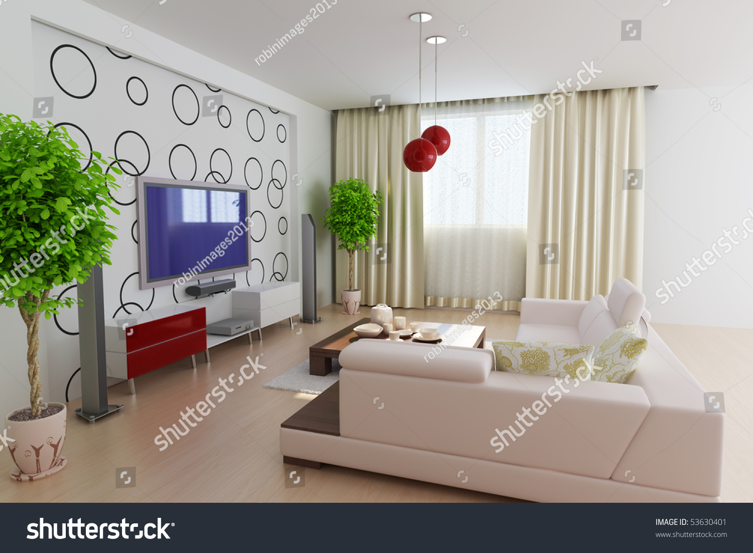 100 Render Living 3d Render Modern Interior Of Living Room
