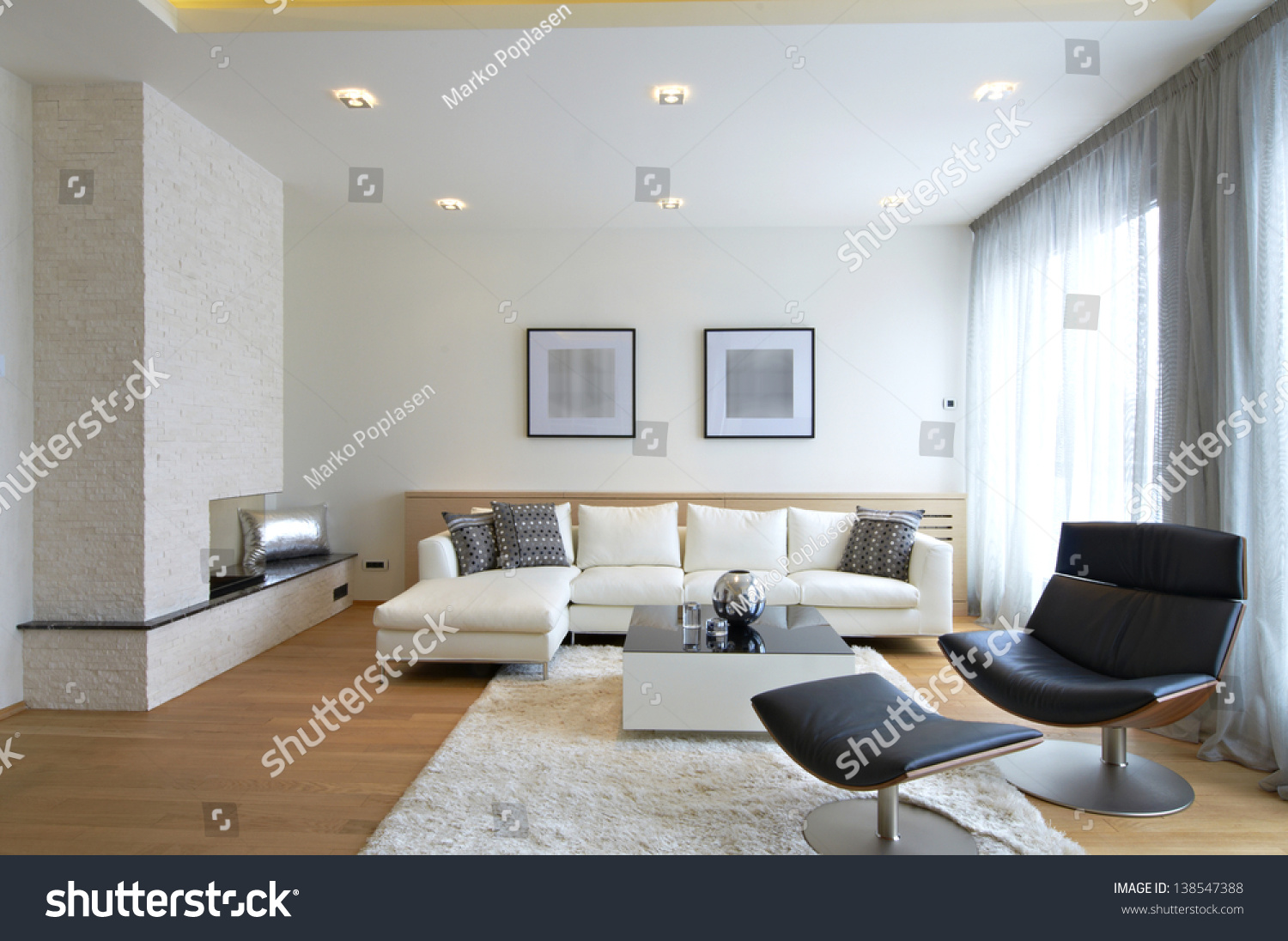 Modern Living Room Interior Stock Photo 138547388 Shutterstock
