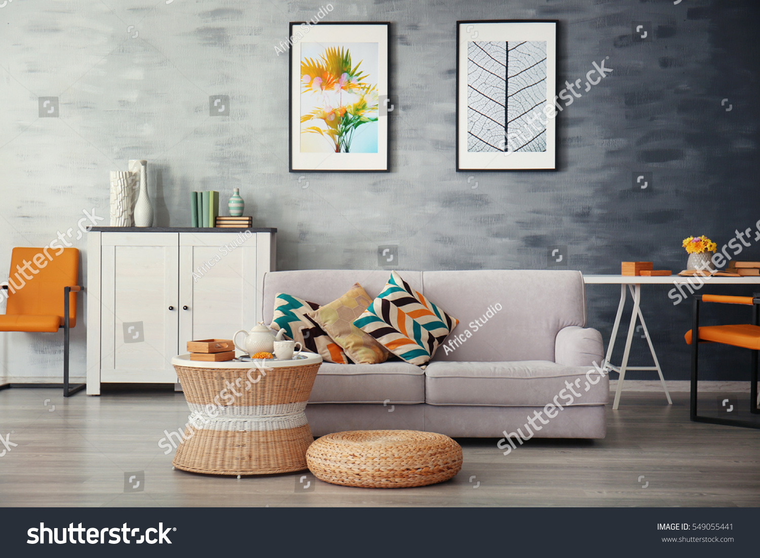 Modern Living Room Sofa Furniture Stock Photo 549055441 Shutterstock