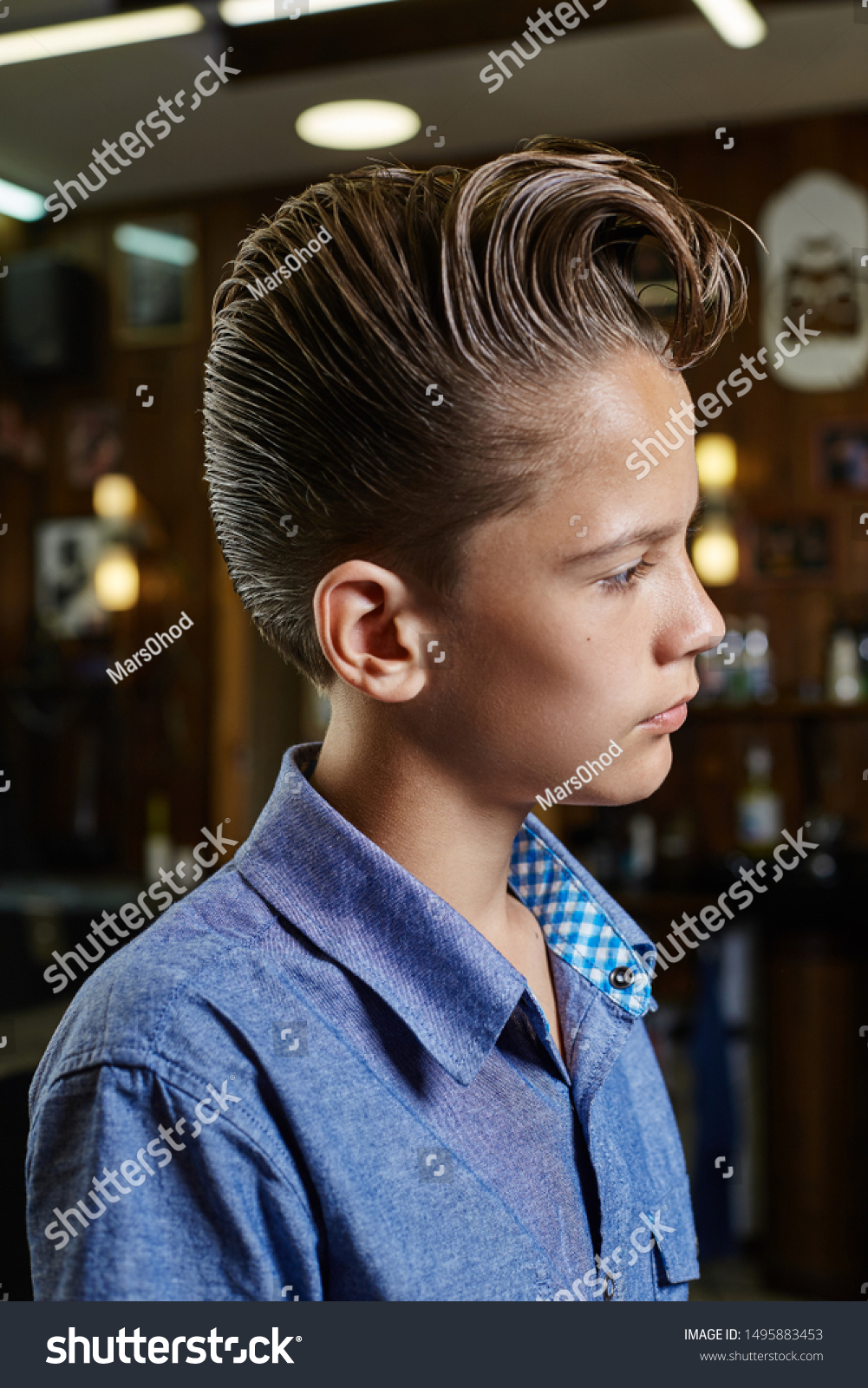 Modern Men Hipster Haircut Perfect Hairstyle Stock Photo Edit Now