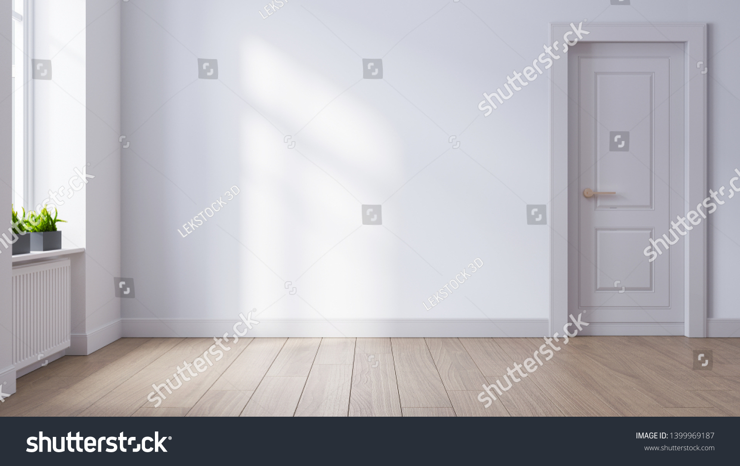 Modern Mid Century Minimalist Interior Living Stock Illustration