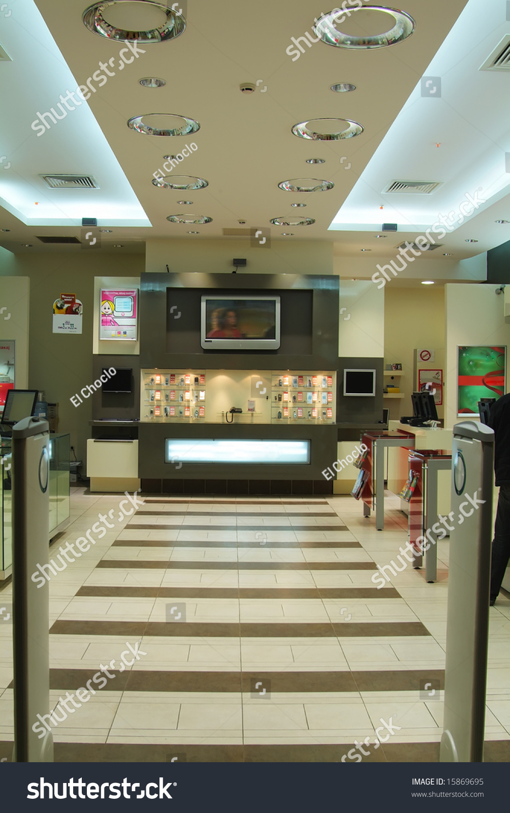 Modern Mobile Shop Interior Image Stock Image Download Now