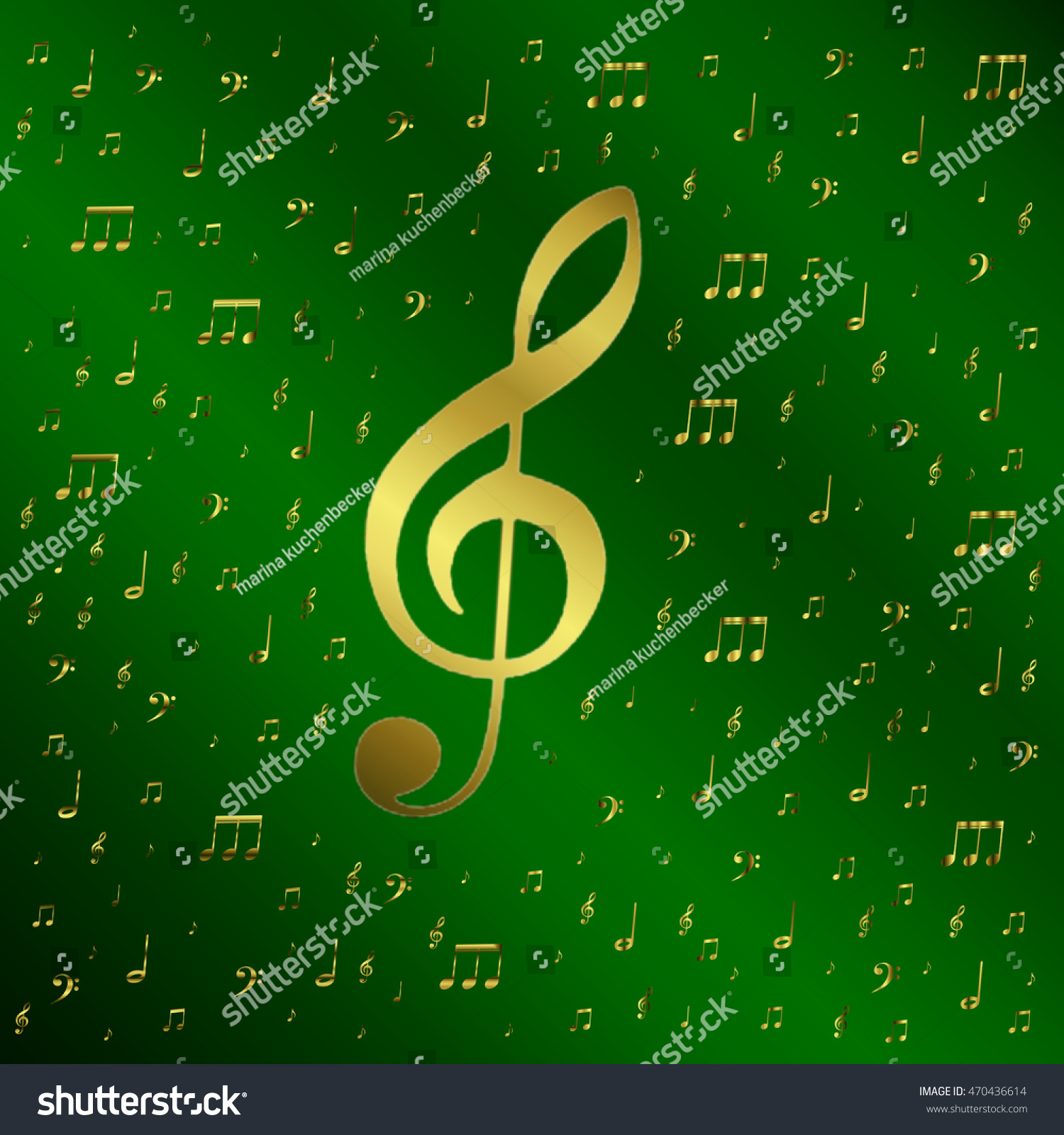 Modern Music Notes Pattern Stock Illustration 470436614