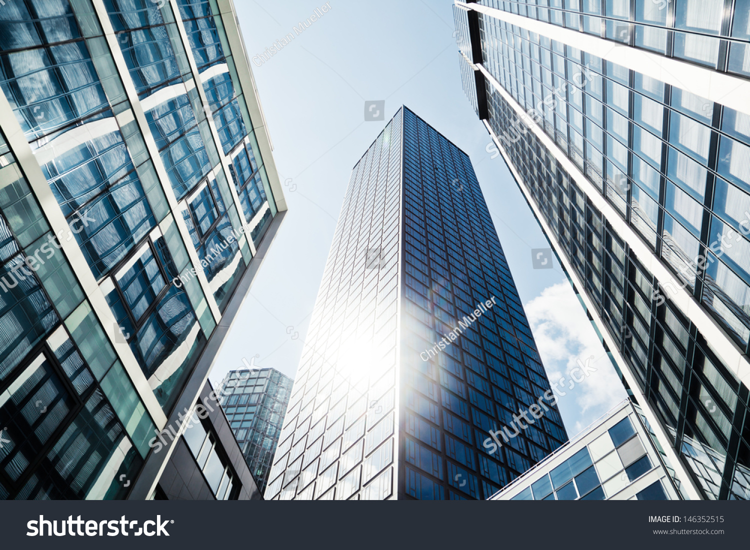 Modern Office Buildings Low Angle View Stock Photo 146352515 Modern Office Buildings Low Angle View Stock Photo 146352515