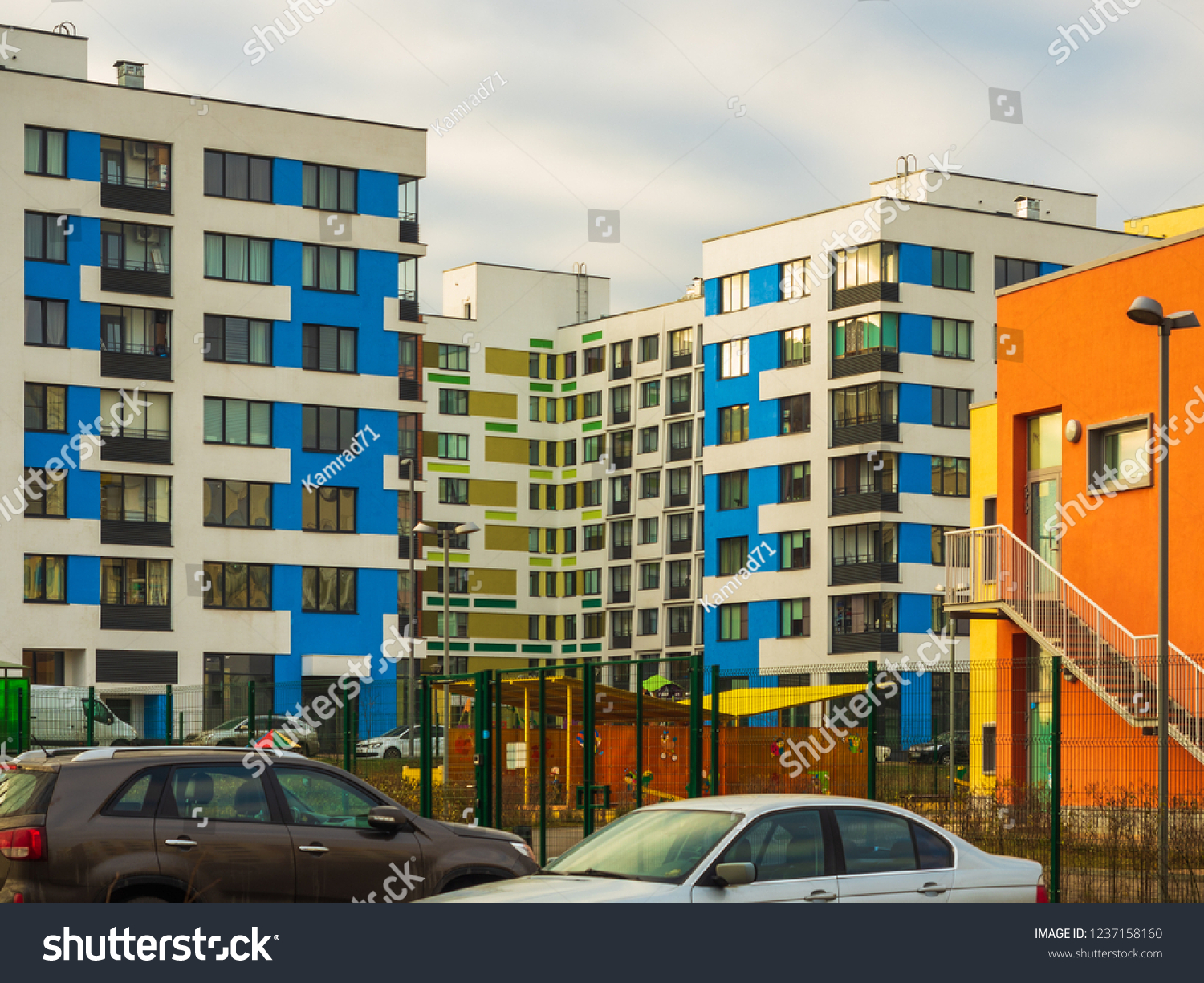 Modern Residential Complex Colorful Design Building Stock Photo Shutterstock