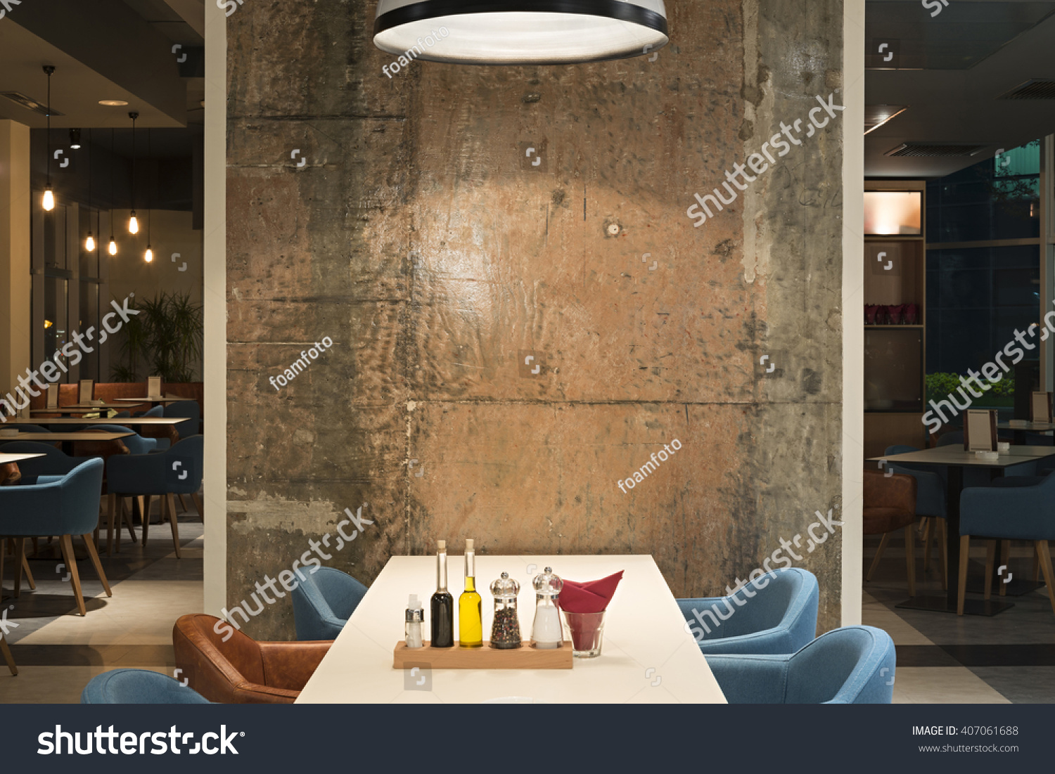 modern restaurant interior concrete wall stock photo 407061688 modern restaurant interior concrete wall stock photo 407061688