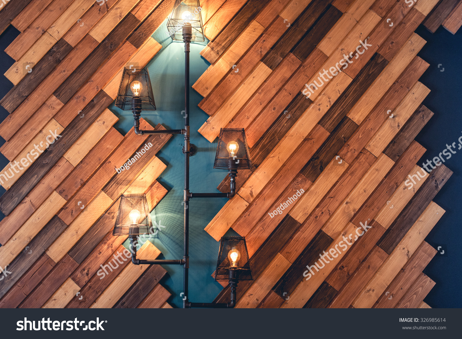 modern restaurant rustic decorative elements interior stock photo modern restaurant rustic decorative elements interior stock photo