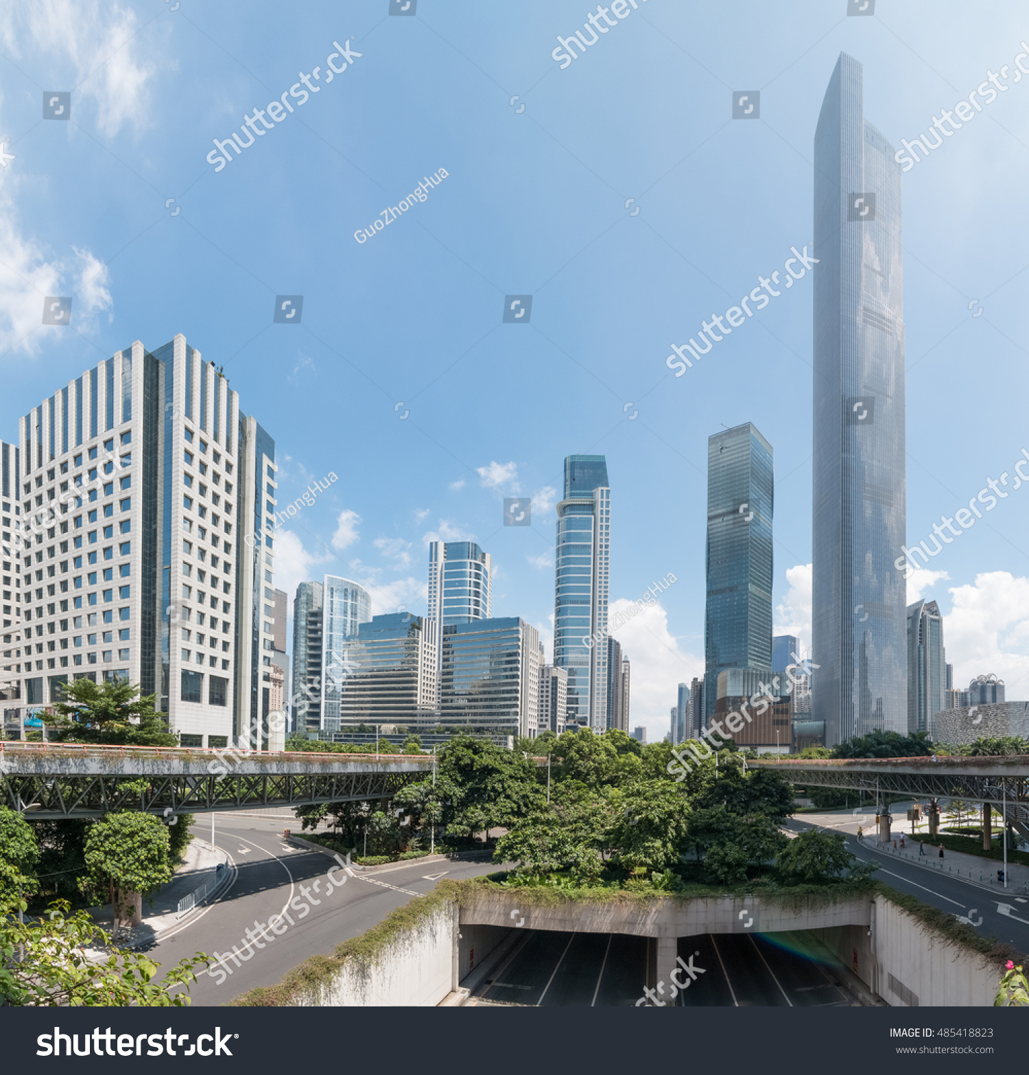 Modern Skyscrapers Guangzhou China Stock Photo 485418823 | Shutterstock