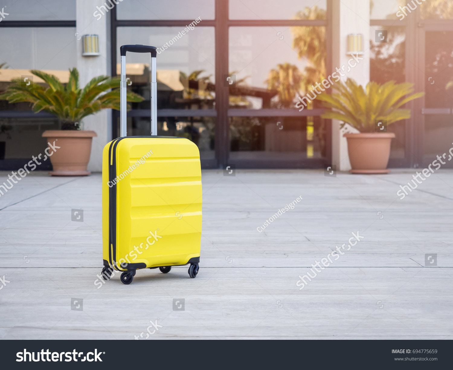 yellow cabin suitcase