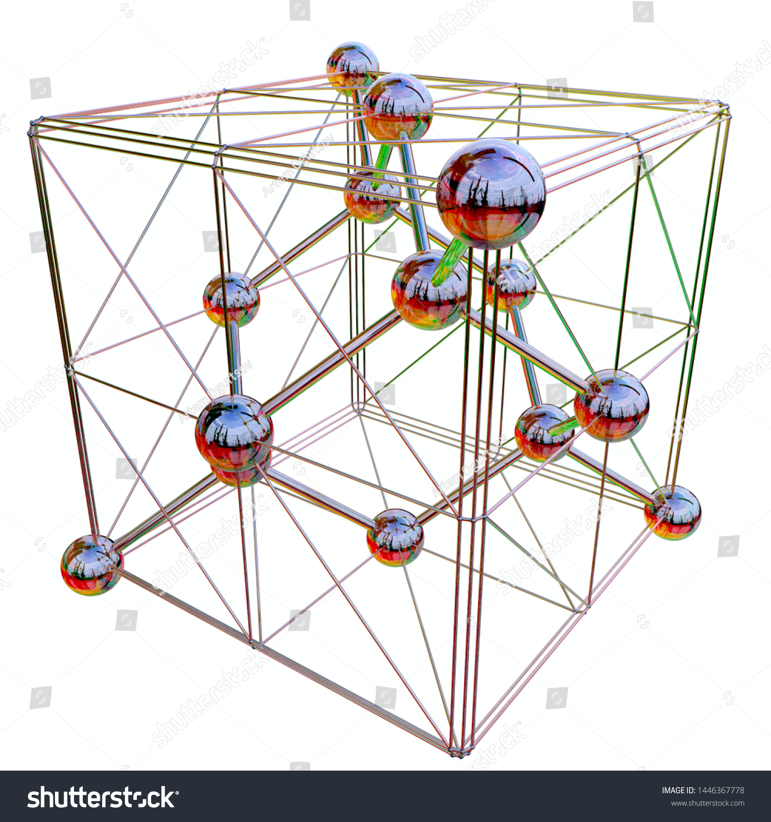 Molecular Structure Diamond 3d Render Atomic 스톡 일러스트 1446367778