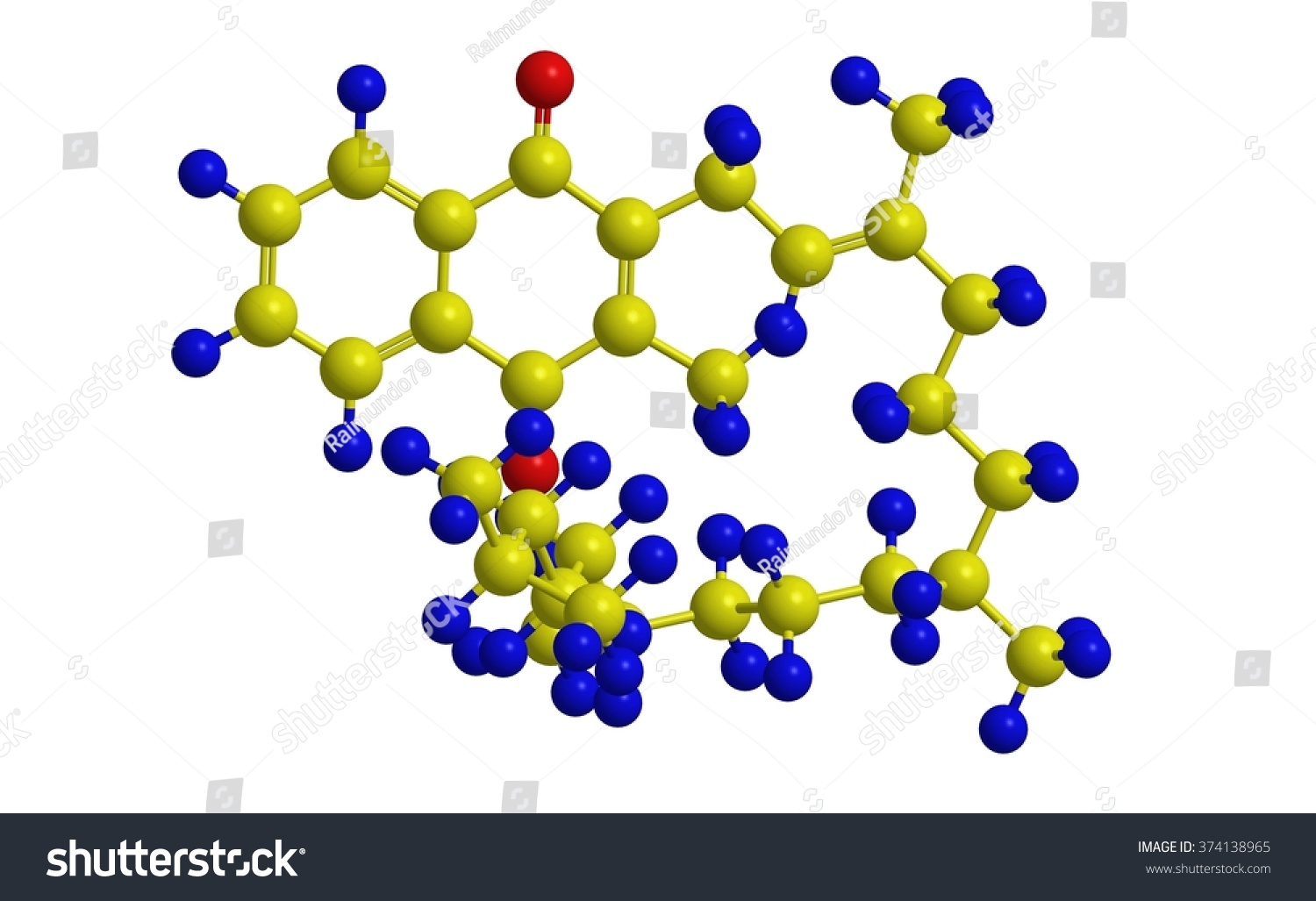 Molecular Structure Phylloquinone Vitamin K1 ภาพประกอบสต็อก 374138965