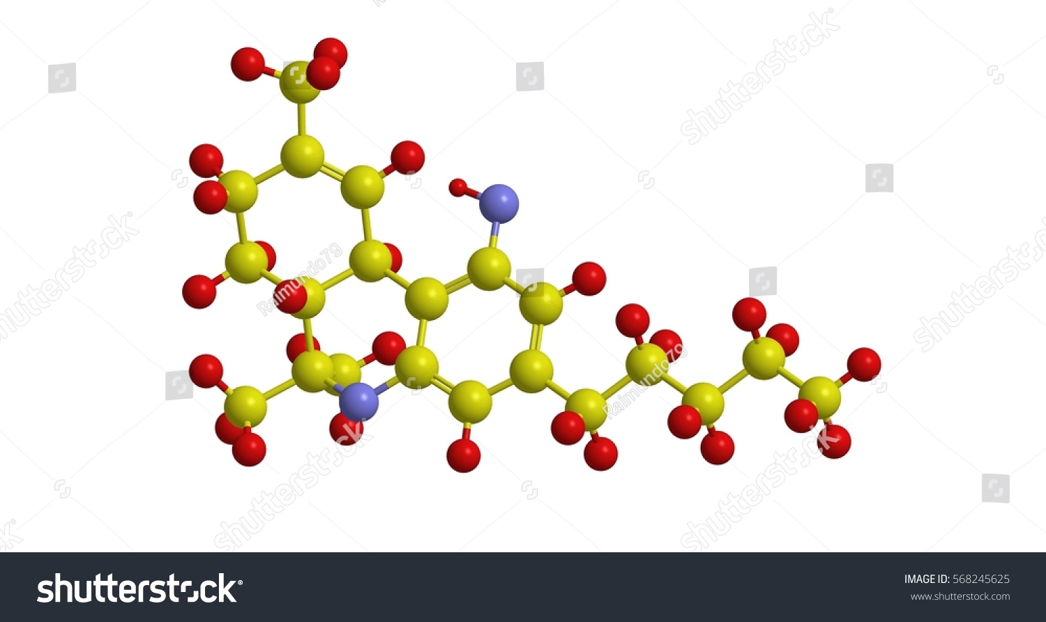 Molecular Structure Tetrahydrocannabinol Thc Compound Principal Stock Illustration 568245625 3444