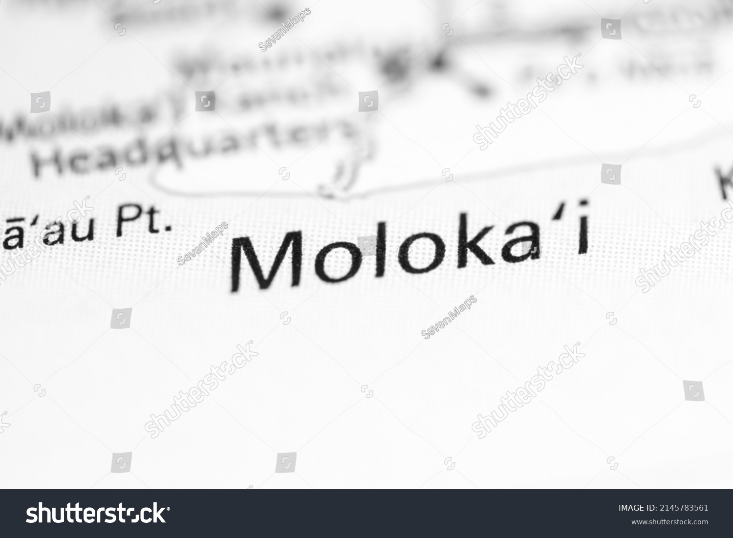 Moloka Images Stock Photos Vectors Shutterstock   Stock Photo Moloka I Hawaii Usa On A Geography Map 2145783561 