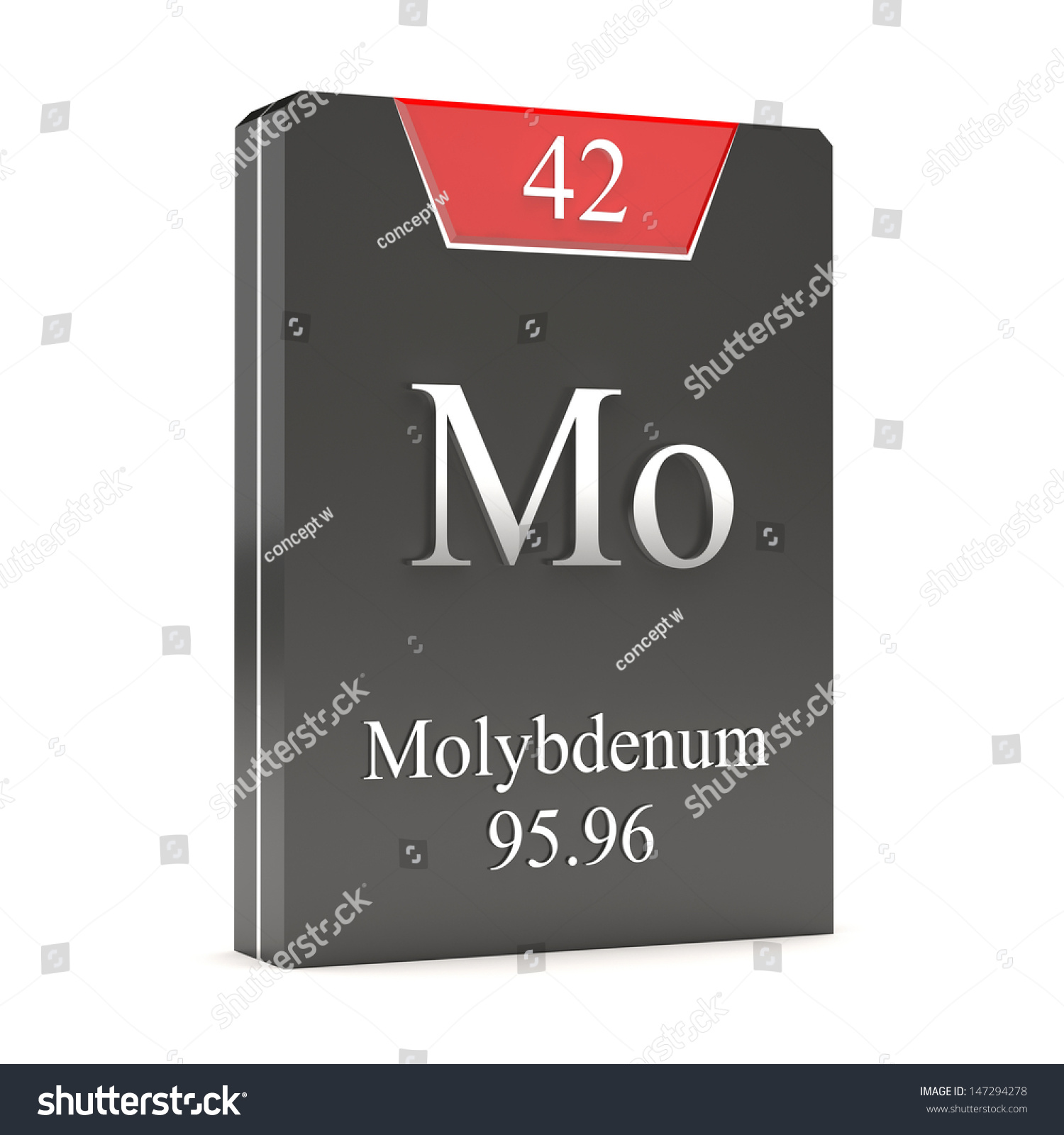 Molybdenum Mo 42 Periodic Table Stock Illustration 147294278