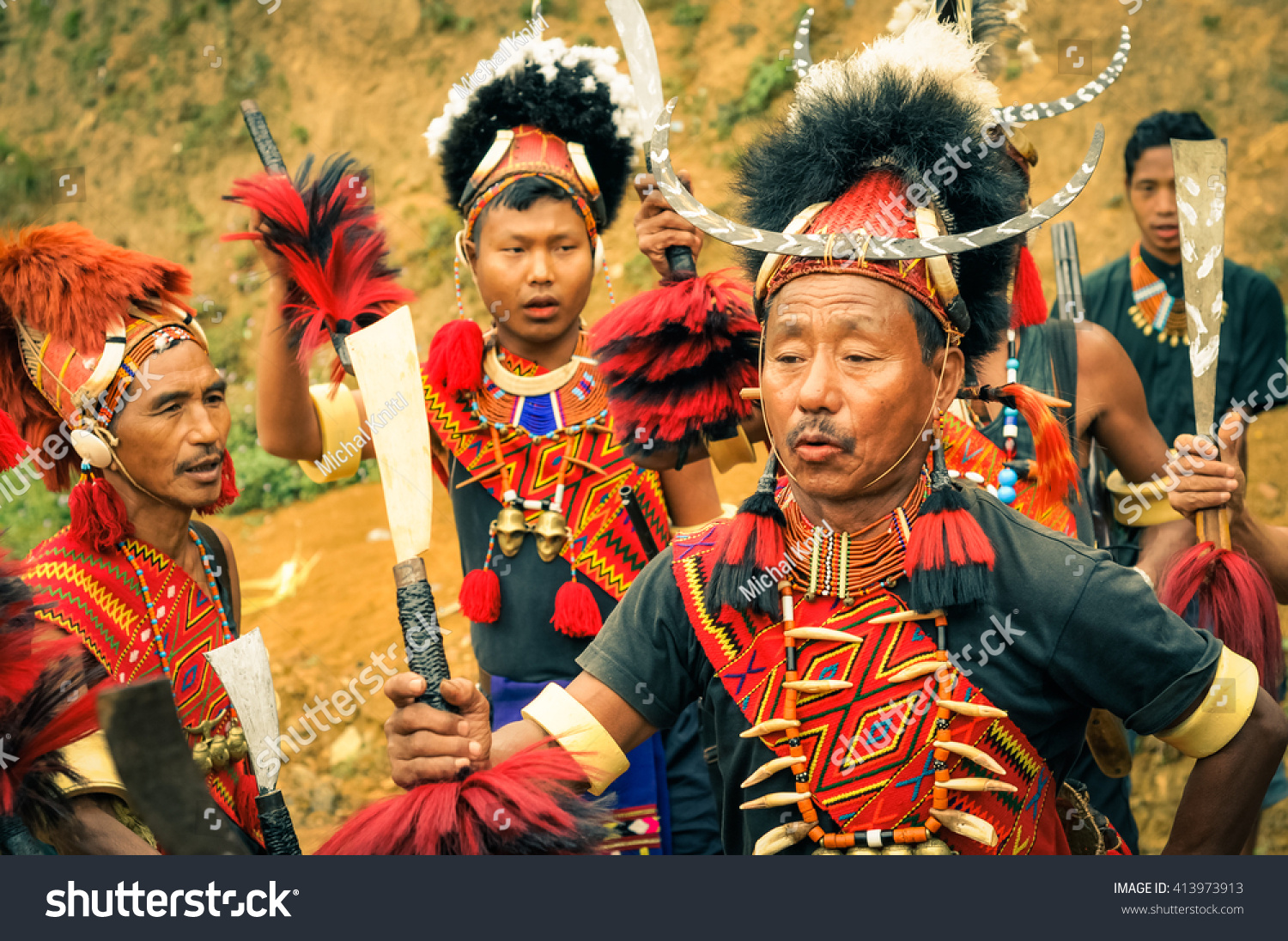 Mon Nagaland April 2012 People Traditional Stock Photo 413973913 ...