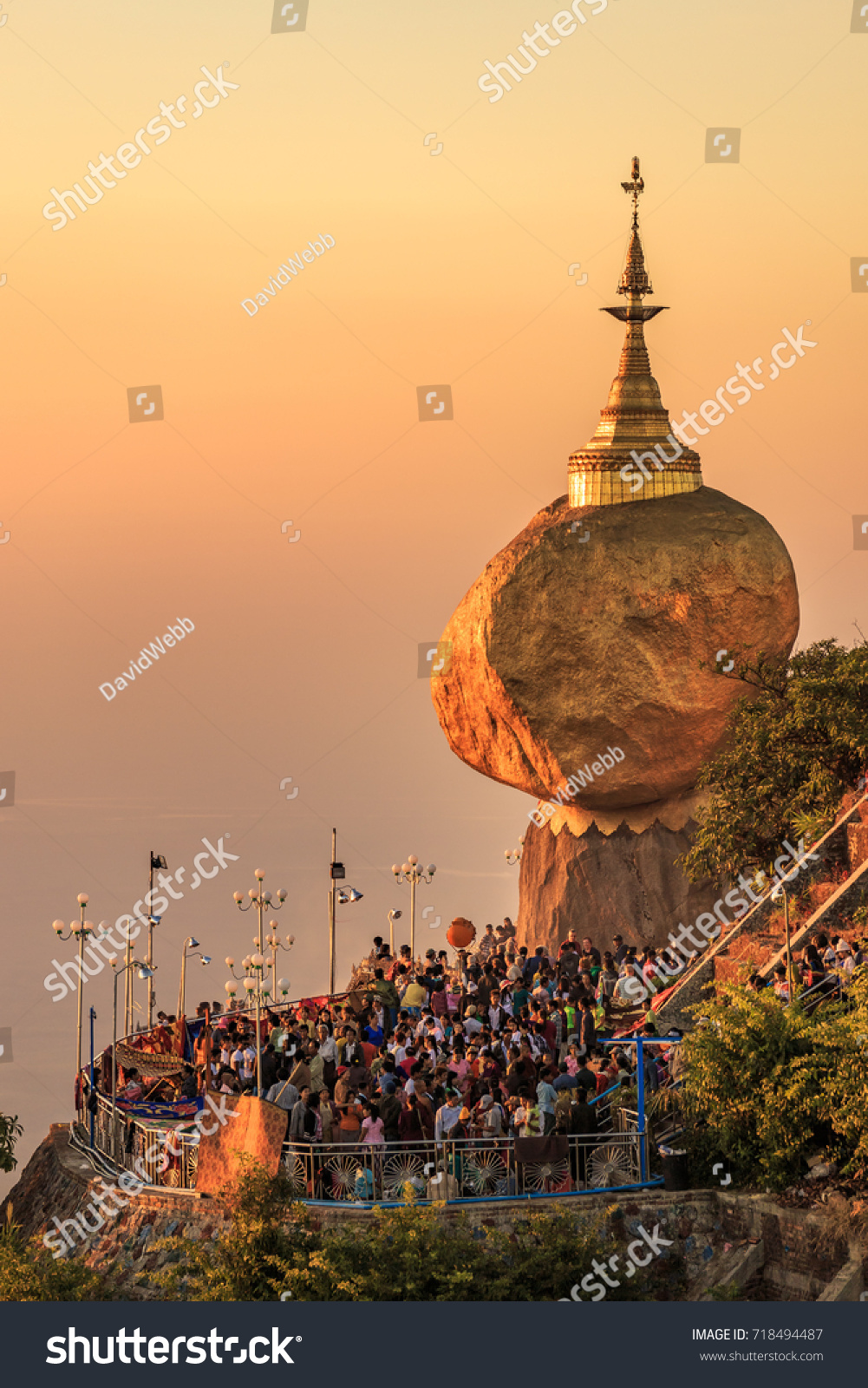 Mon State Myanmar Kyaiktiyo Pagoda Stock Photo Edit Now