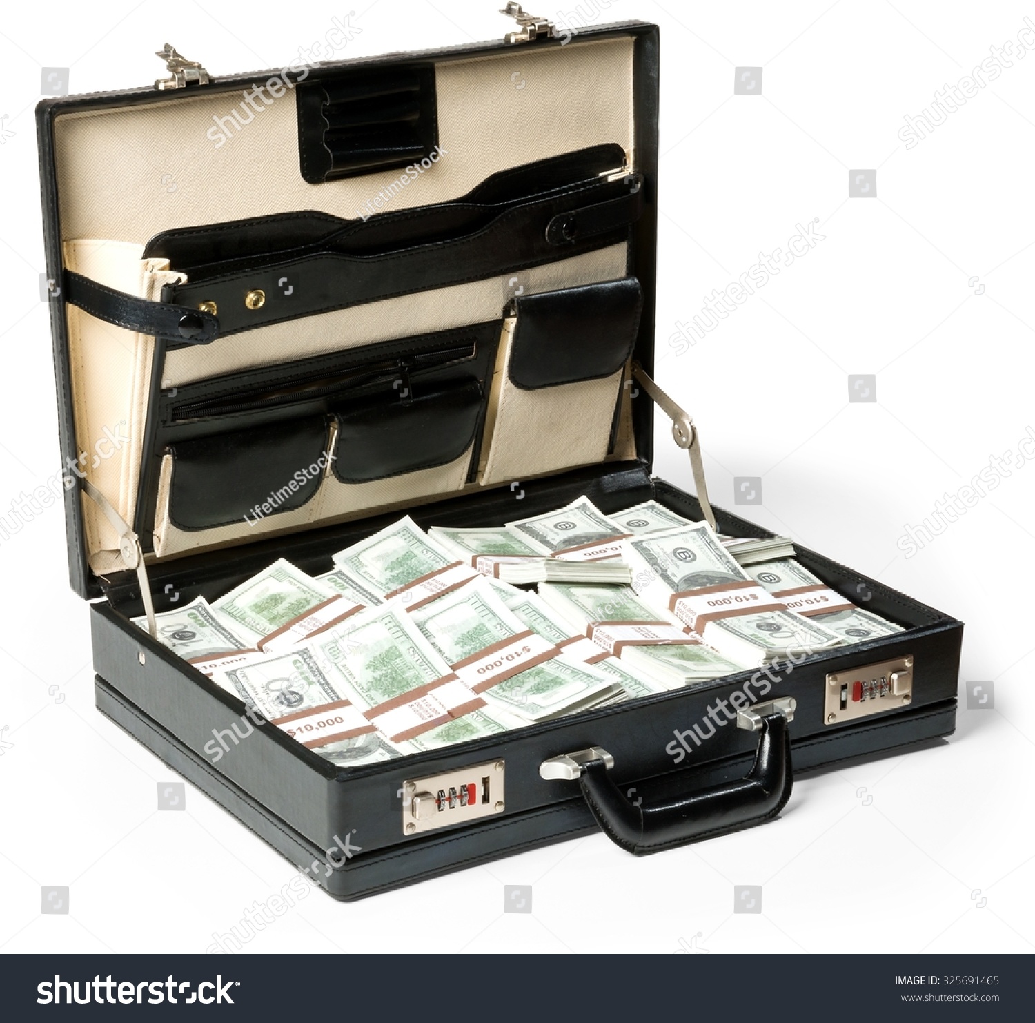 Money Briefcase Stock Photo (Edit Now) 325691465