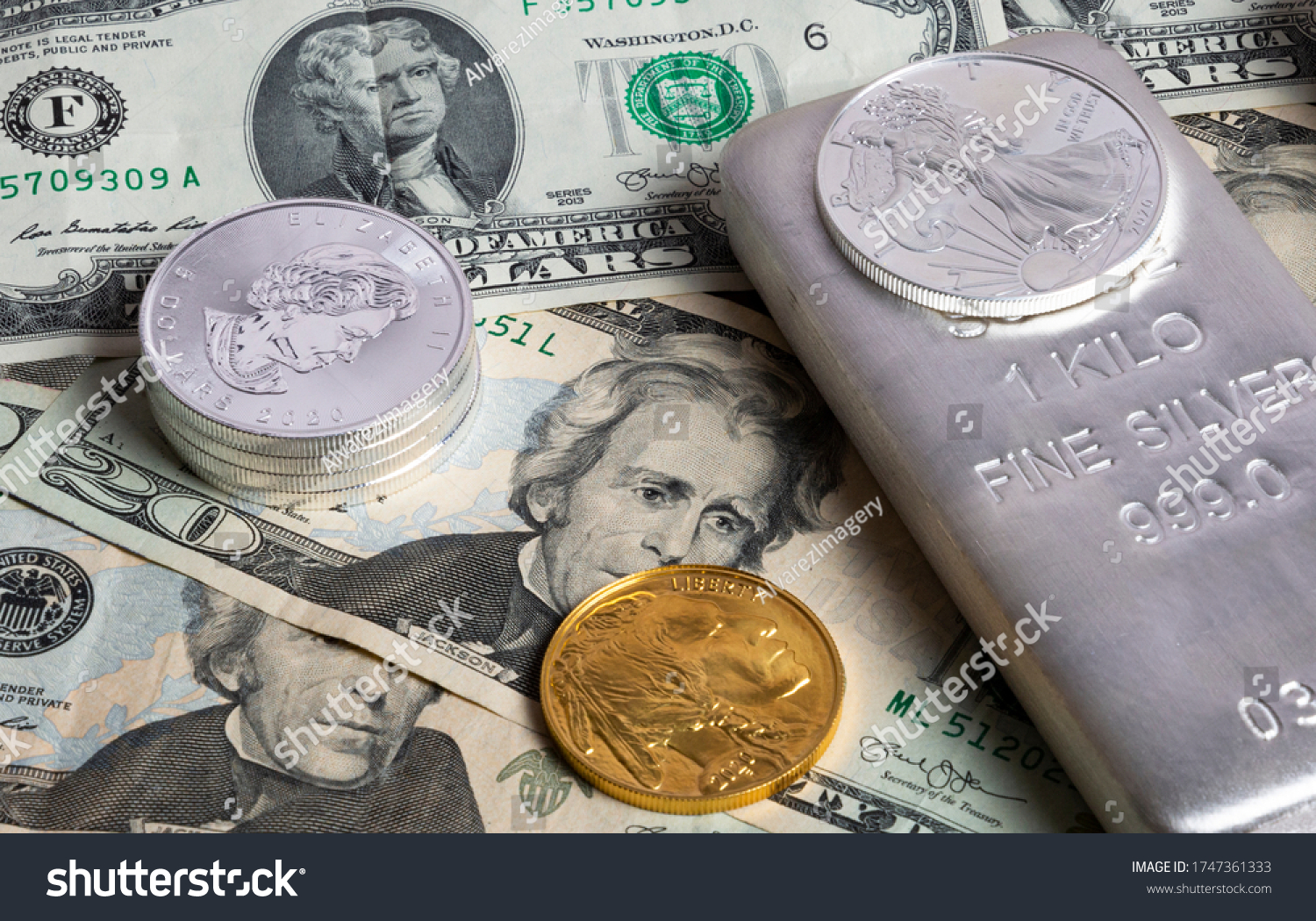 Money Metal Exchange Deflation Inflation Stock Photo 1747361333 ...