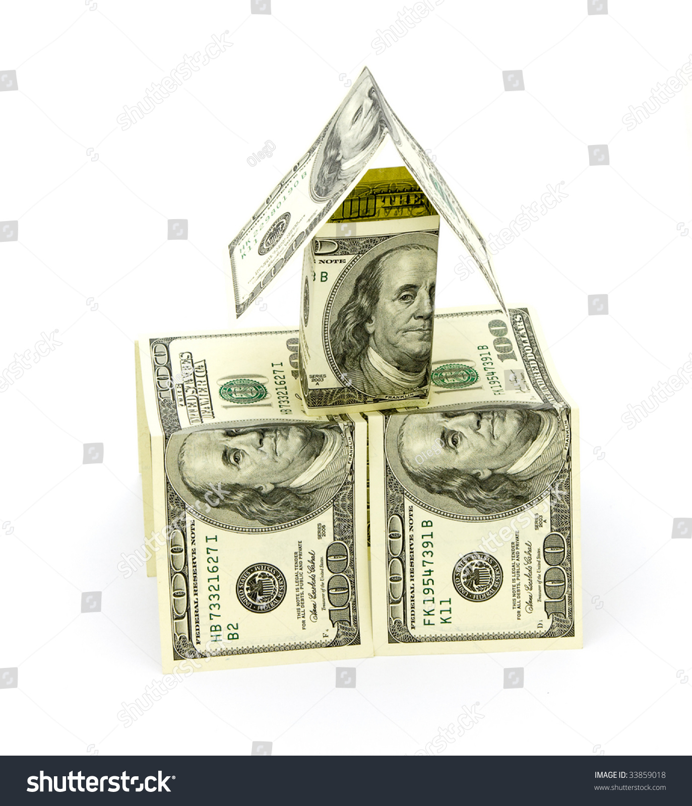 Money On White Background Stock Photo 33859018 - Shutterstock