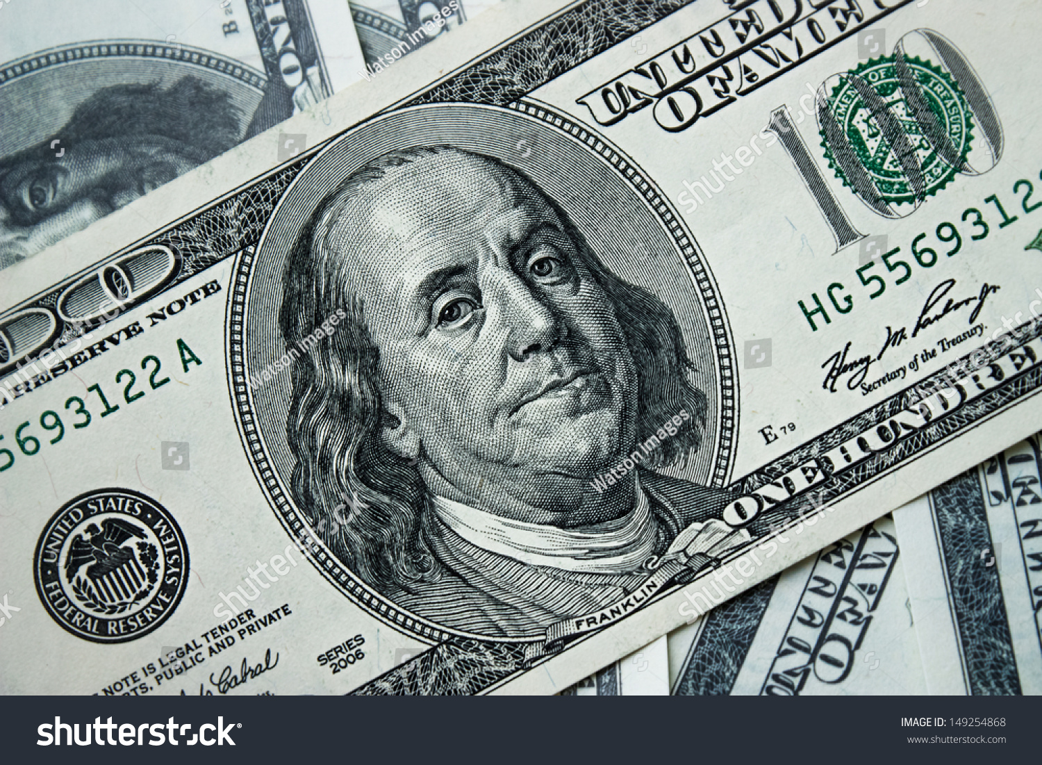 Money Pile 100 Dollar Bills Stock Photo (Edit Now) 149254868