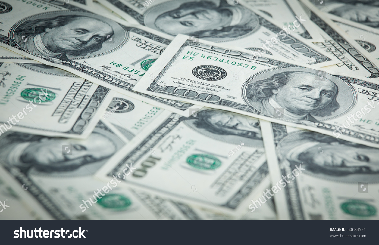 Money Pile 100 Dollar Bills Stock Photo 60684571 | Shutterstock