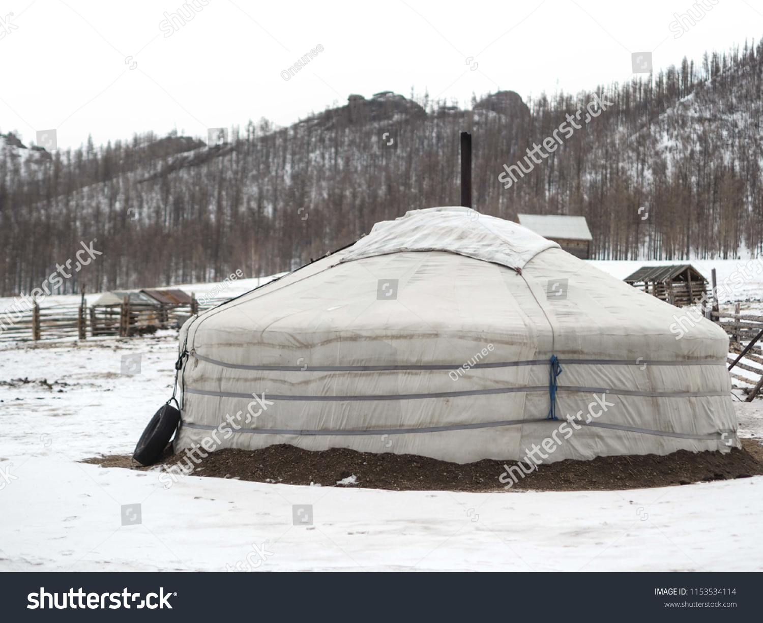 stock-photo-mongolian-yurt-called-a-ger-