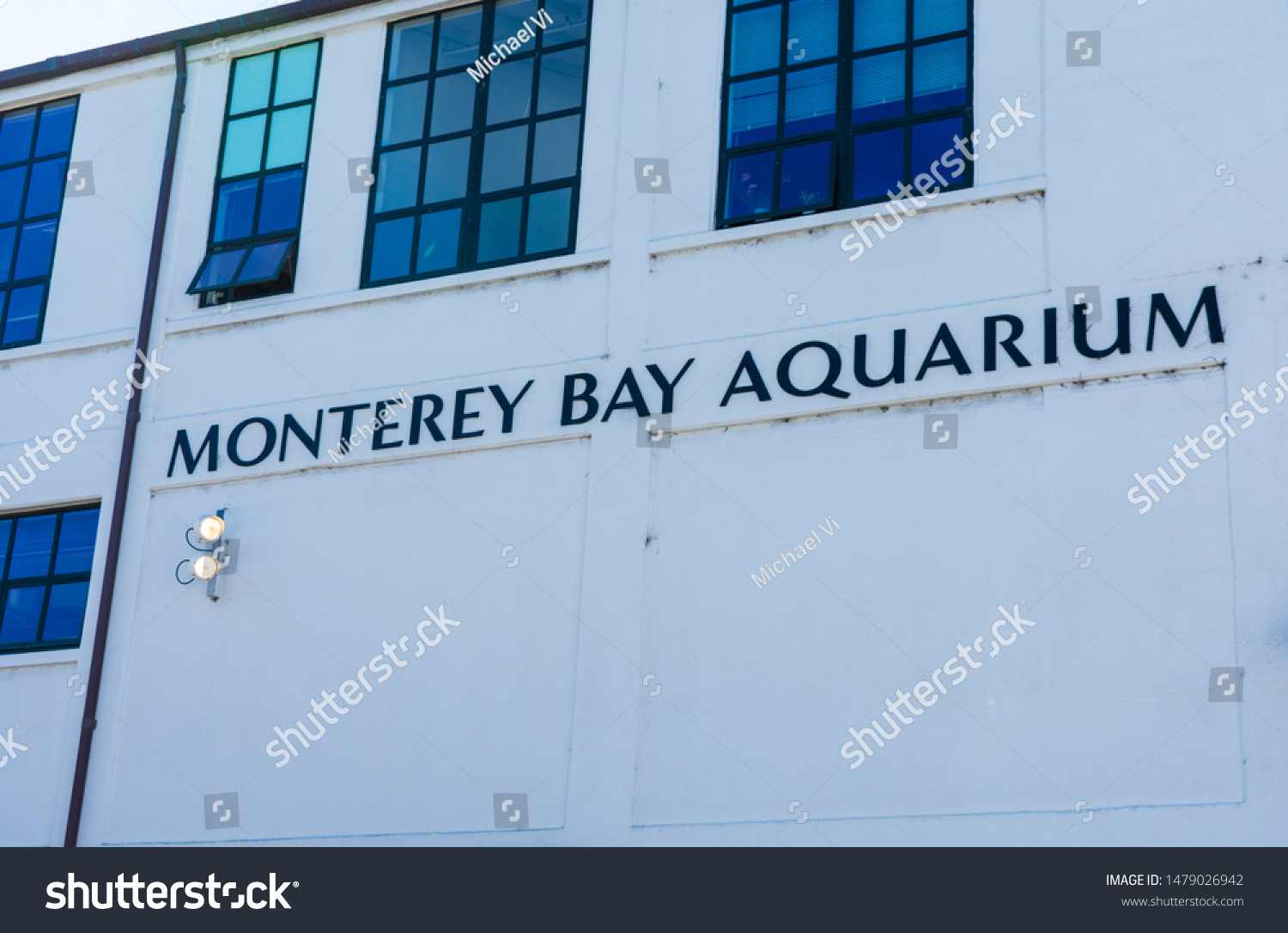 Monterey Bay Aquarium Logo Sign Advertises Stock Photo Edit Now