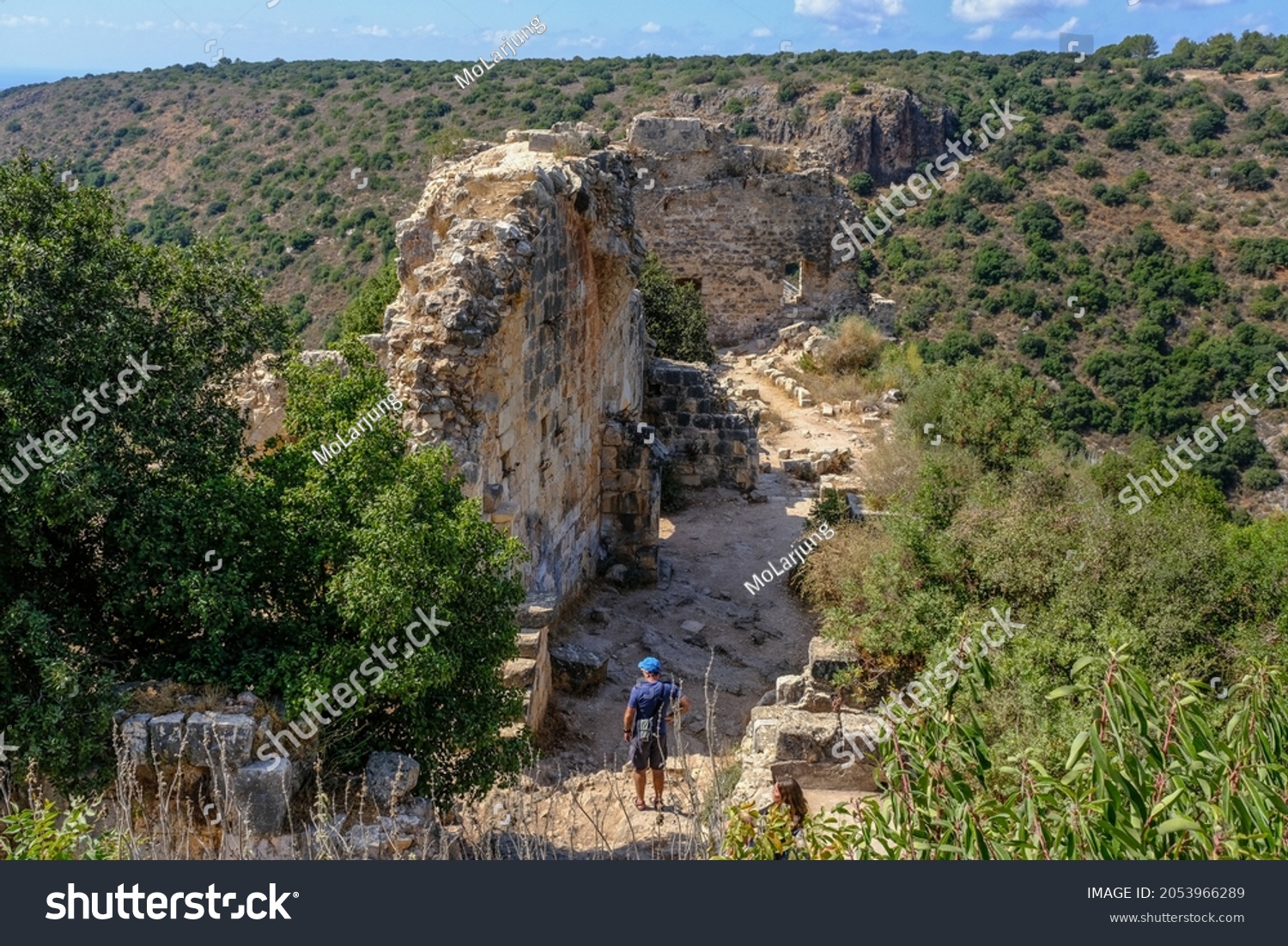 Montfort National Park Ruined Crusader Castle Stock Photo 2053966289 ...