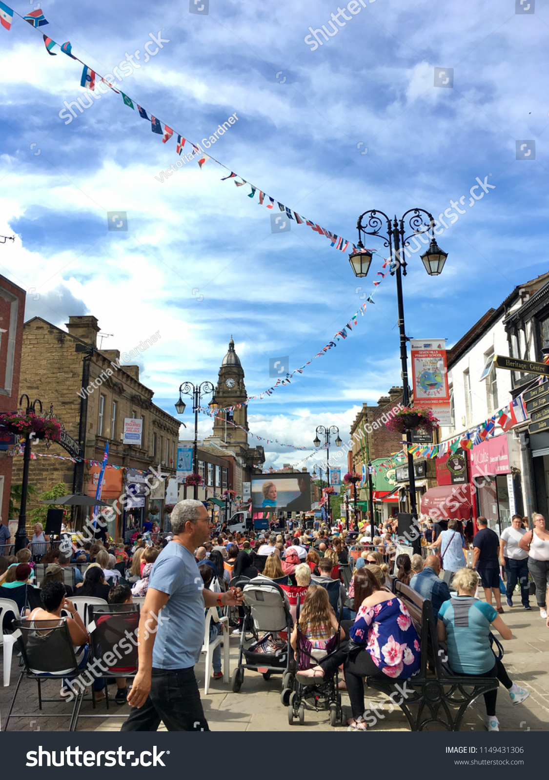 Morley Leeds Yorkshire August 4th 2018 Stock Photo (Edit Now